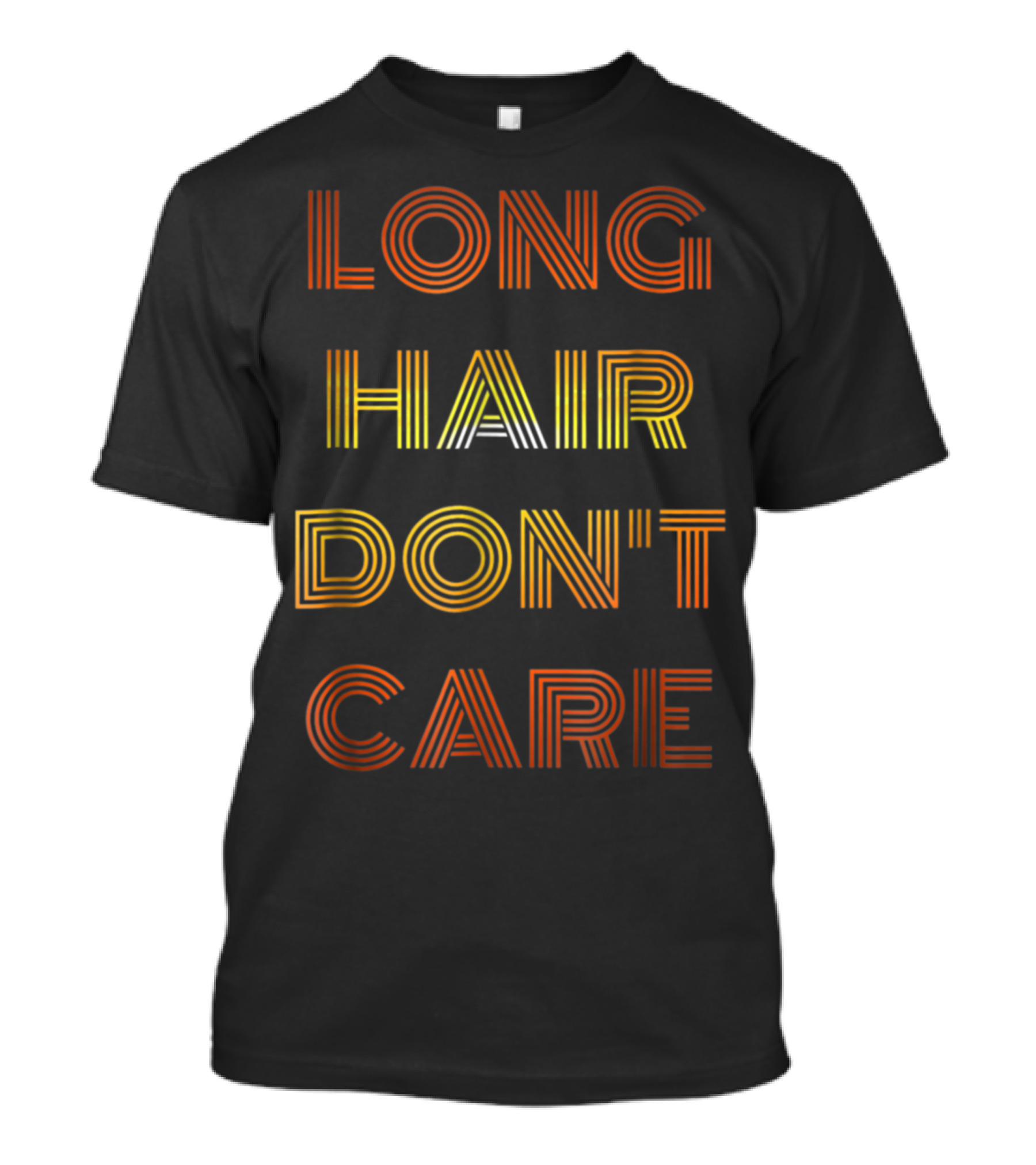 Long Hair Don't Care Retro Striped T-Shirt