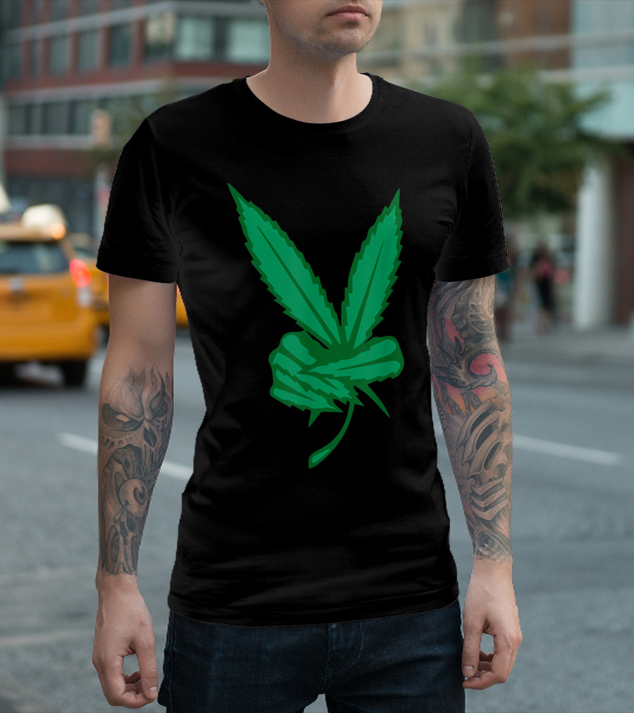 Marijuana Ganja 420 Pot Leaf Peace T-Shirt
