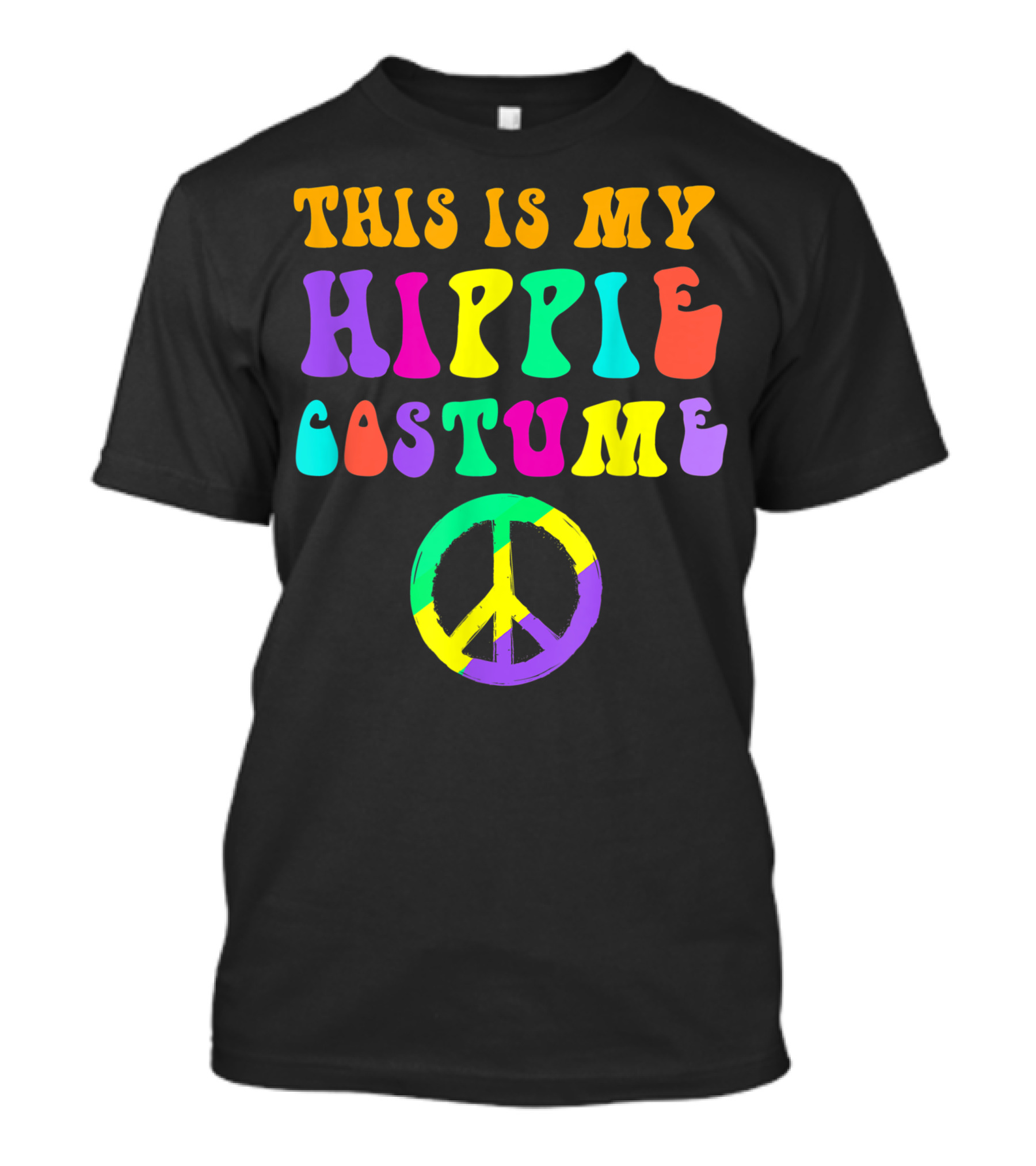This Is My Hippie Costume Halloween Party Men Ny Peace T-Shirt