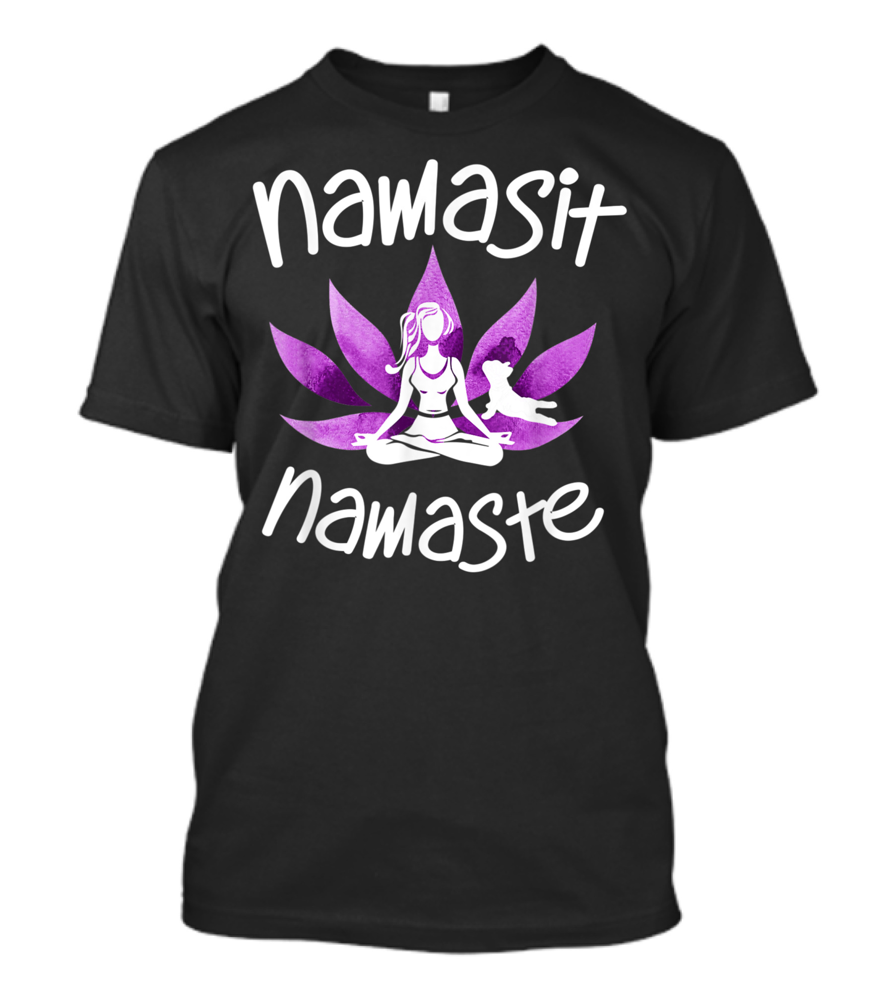 Namasit Namaste Yoga Dog Zen Budha Budda Lover T-Shirt