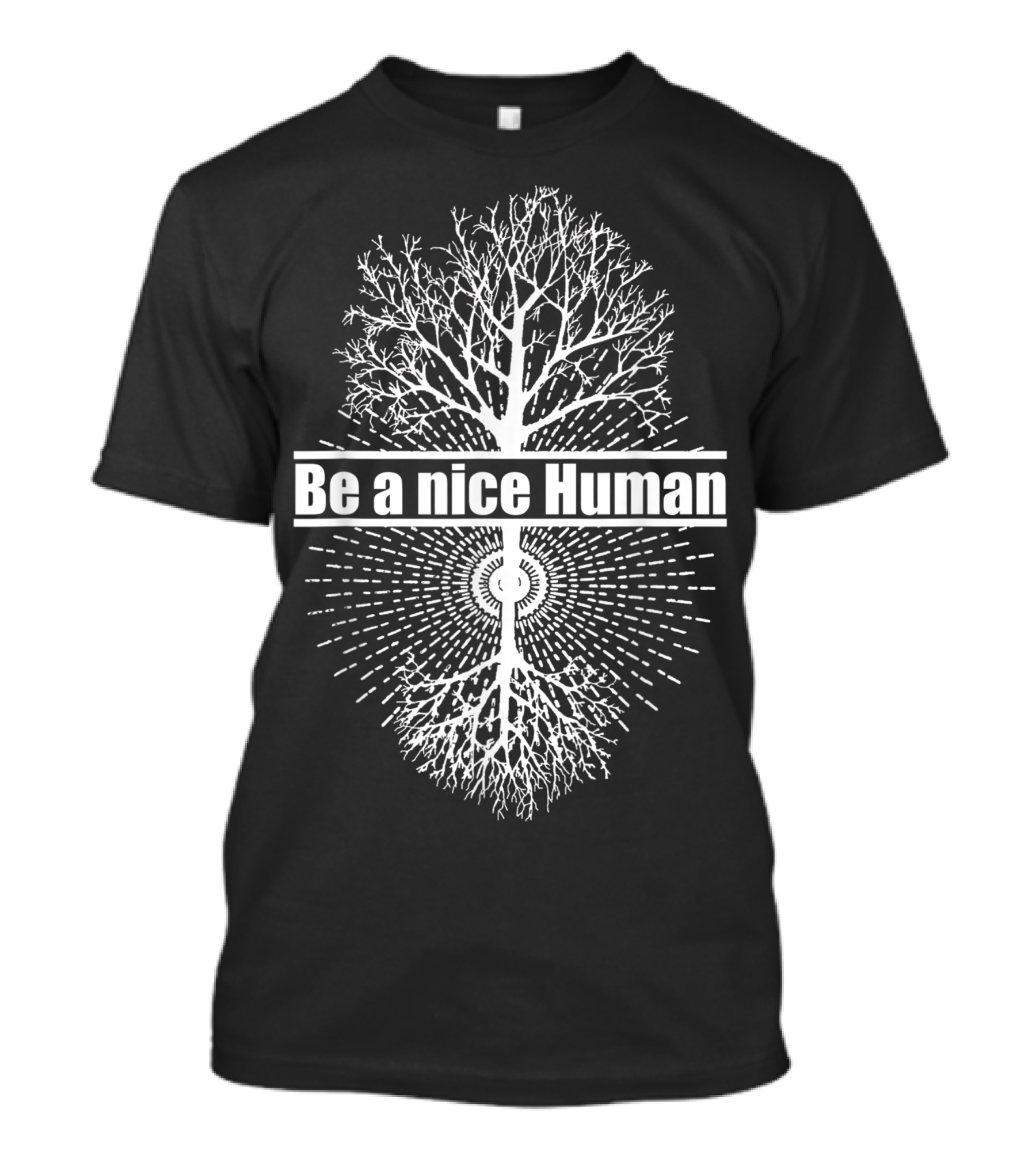 Be A Nice Human Tree Of Life Namaste Human Kind DC T-Shirt