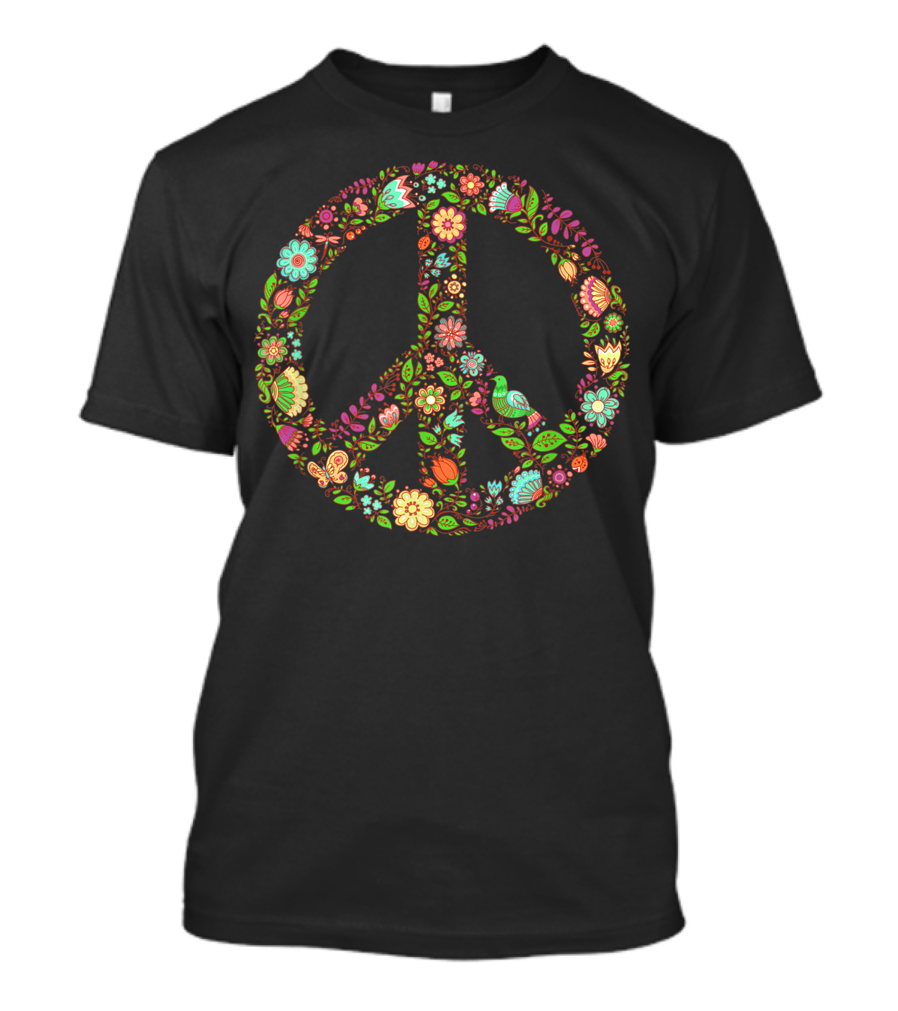 Peace Sign Flower Power Freedom Love Movement T-Shirt