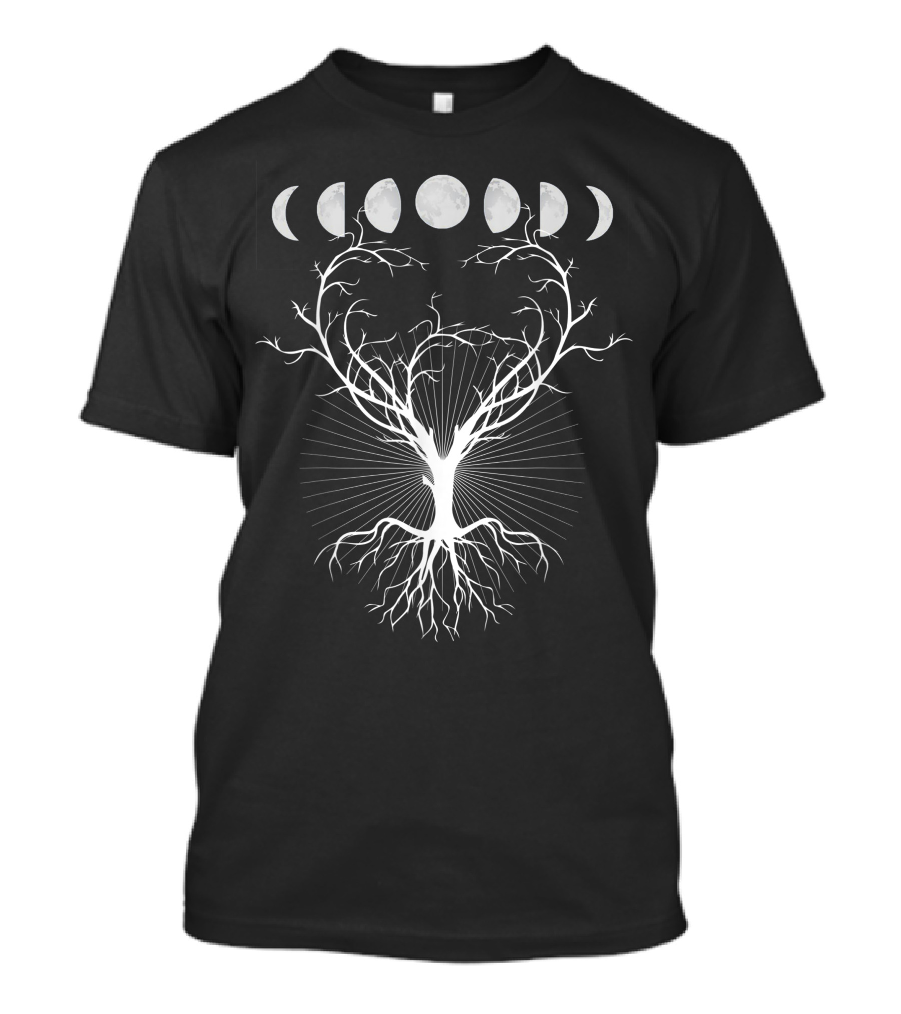 Phases Of The Moon Tree Lover Day Moon T-Shirt