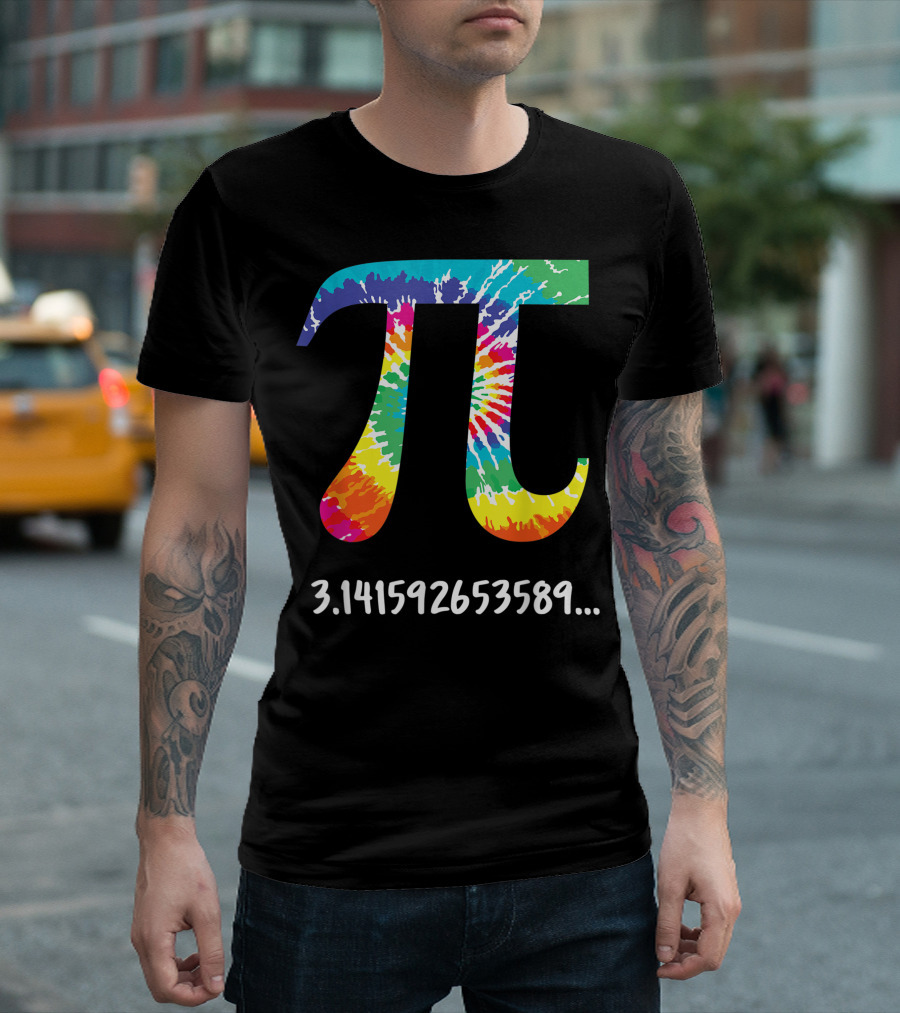 Pi Day Tie Dye 3.141592653589 For Math Teacher Physics Teacher T-Shirt