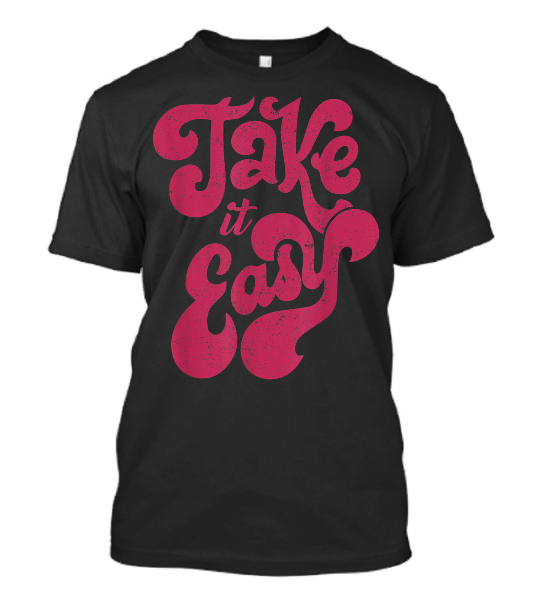 Take It Easy Retro Distressed 70s T-Shirt