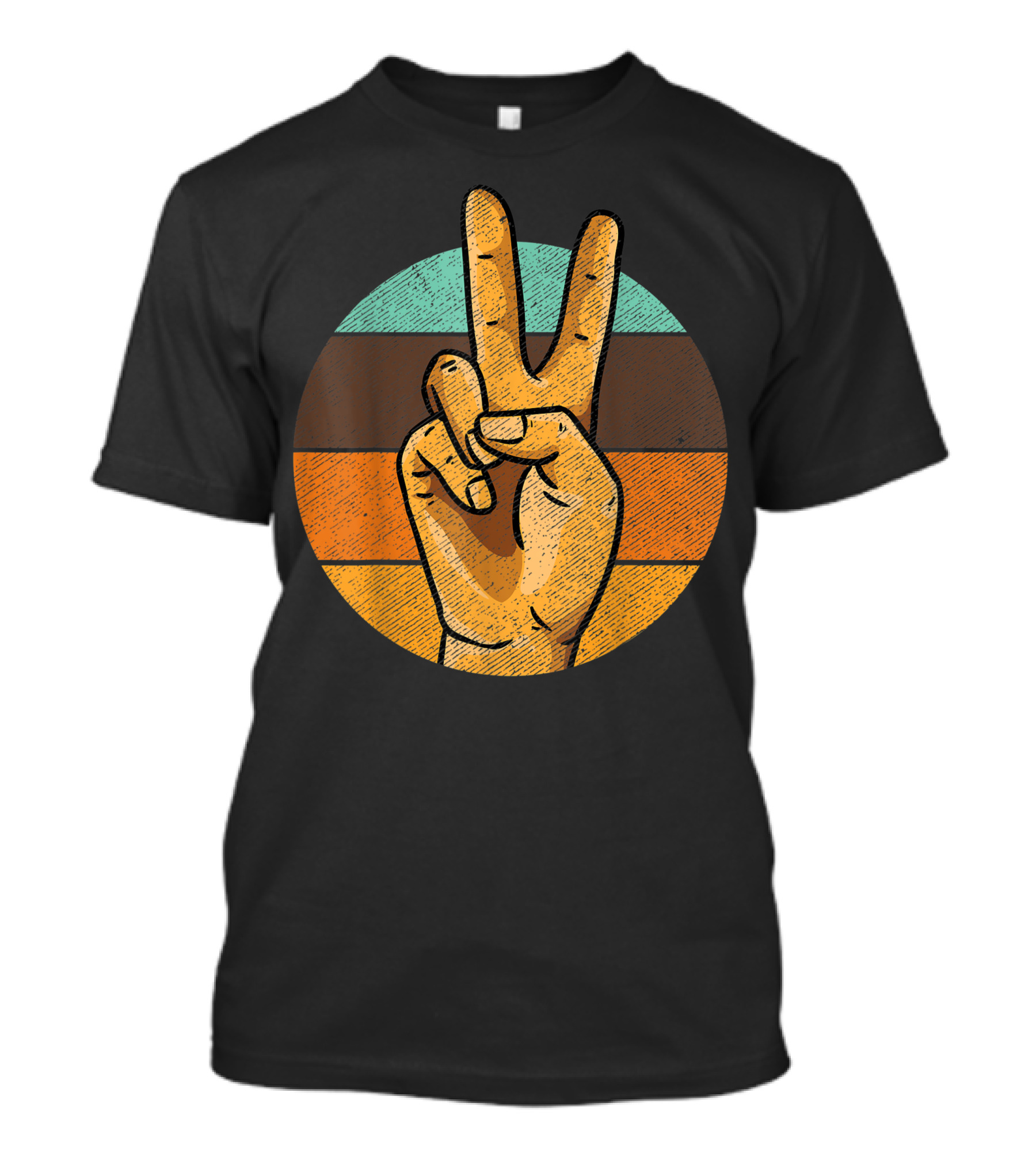 Retro Peace Sign Vintage 60s 70s Iconic T-Shirt
