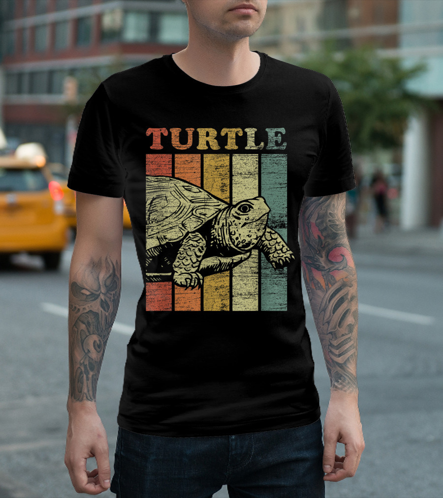 Turtle Vintage Striped T-Shirt