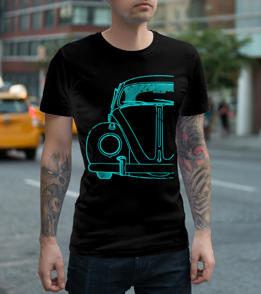 Retro Vintage Auto Buggy Car California Love Bug T-Shirt