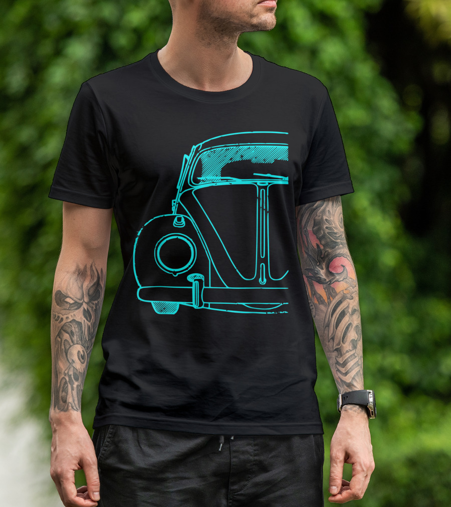 Retro Vintage Auto Buggy Car California Love Bug T-Shirt