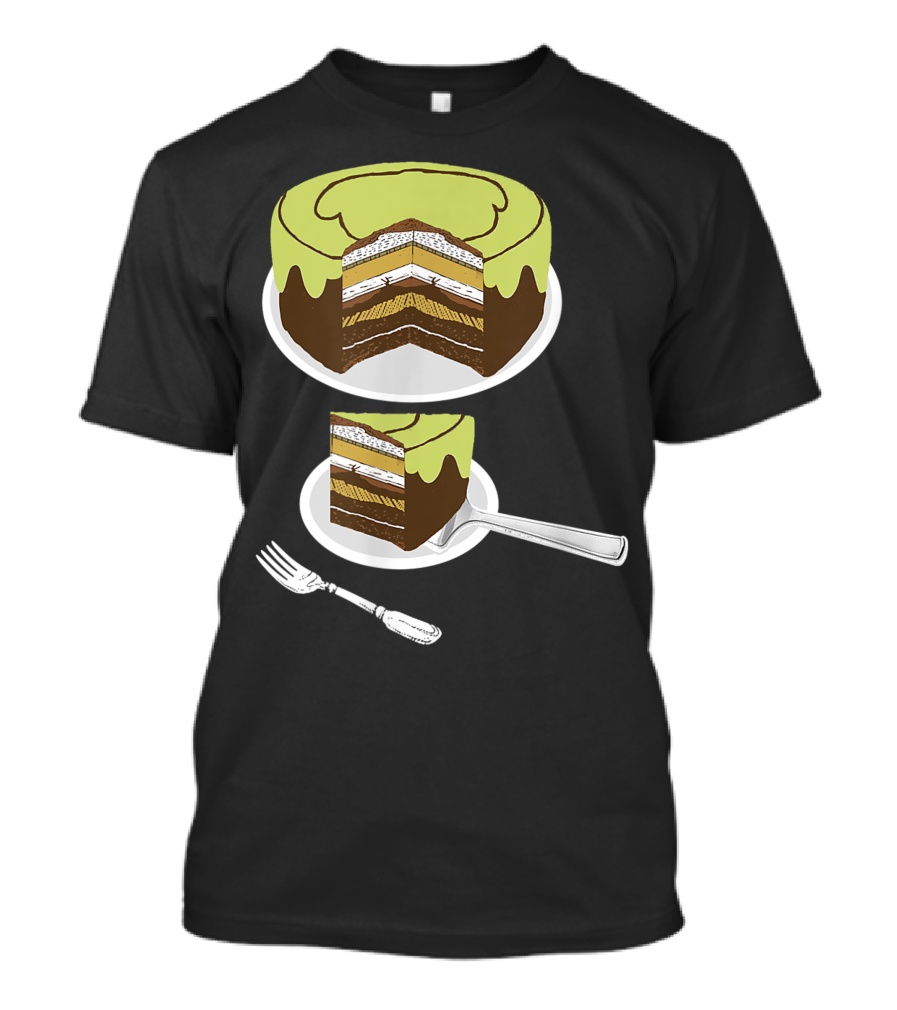 Earth Layers Cake Slice Science Teacher 8G T-Shirt
