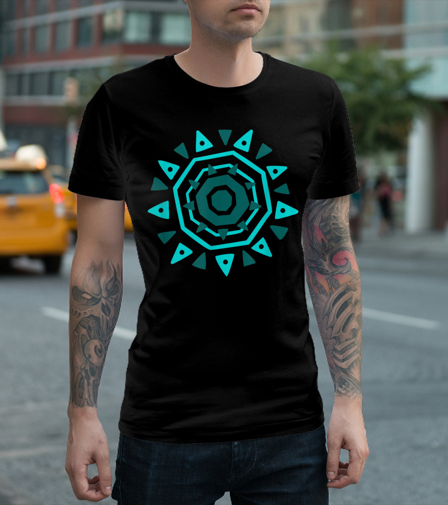 Southwestern Sun Artsy Summer Spirit Geometric Sunburst T-Shirt