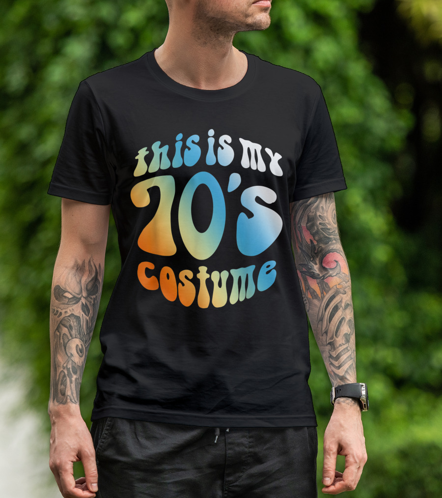 This Is My 70s Costume Vintage 1970s Style Retro Psychedelic Text T-Shirt