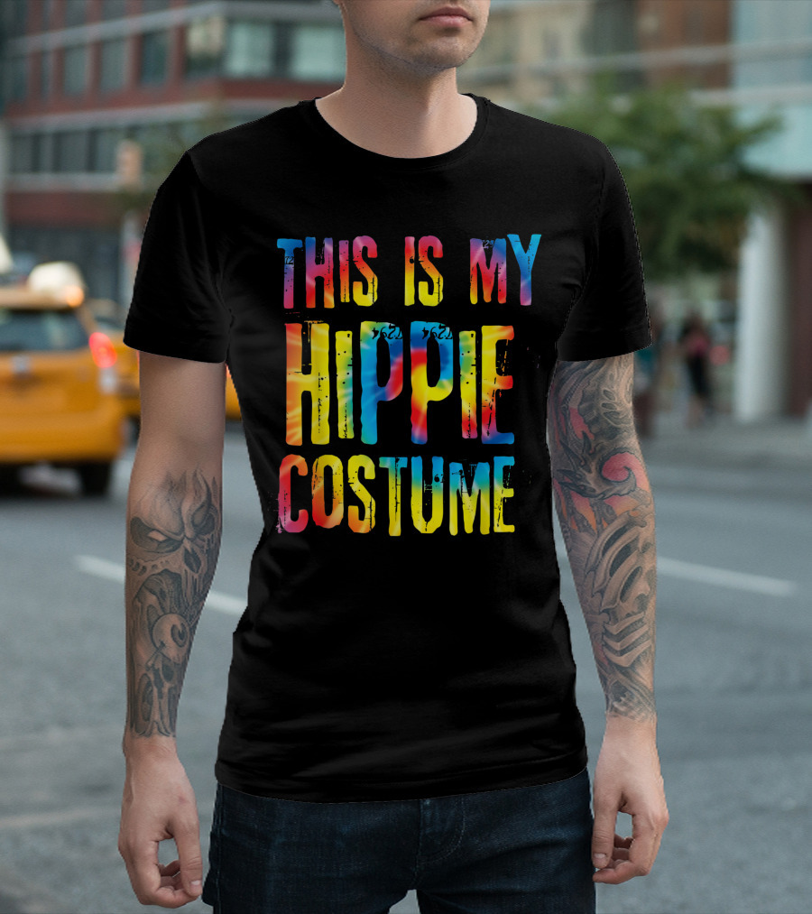 This Is My Hippie Costume Halloween Easy Lazy Cosplay T-Shirt
