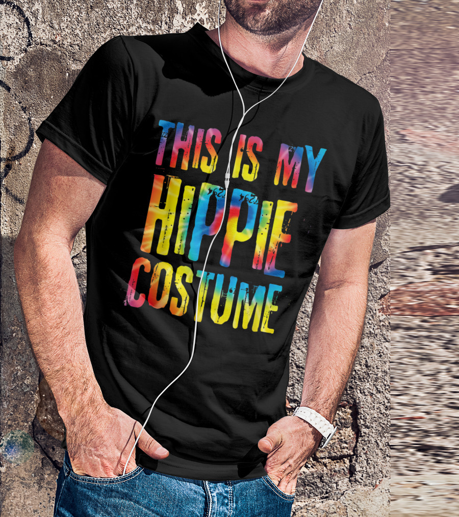 This Is My Hippie Costume Halloween Easy Lazy Cosplay T-Shirt