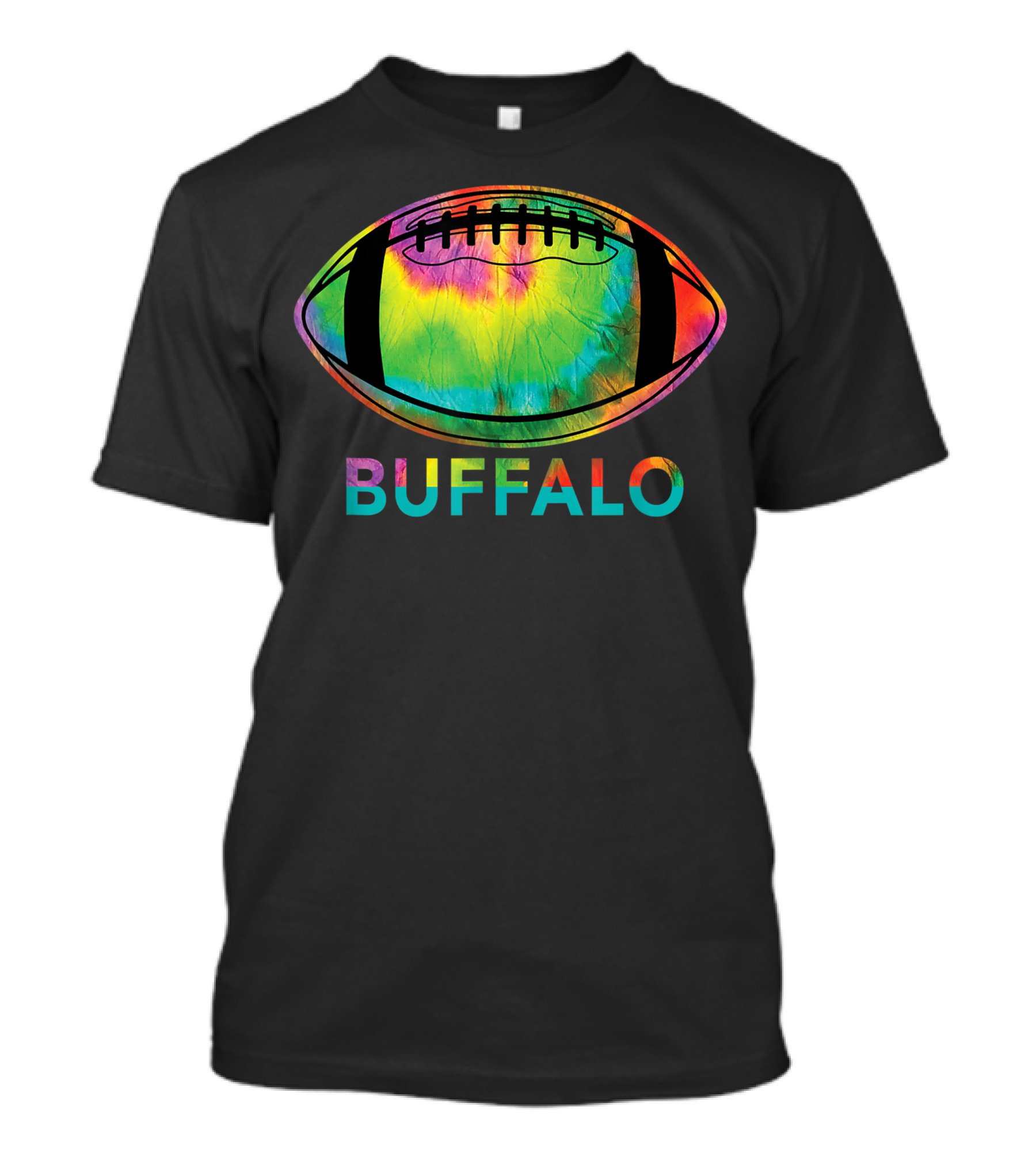 Buffalo Tie Dye Football T-Shirt