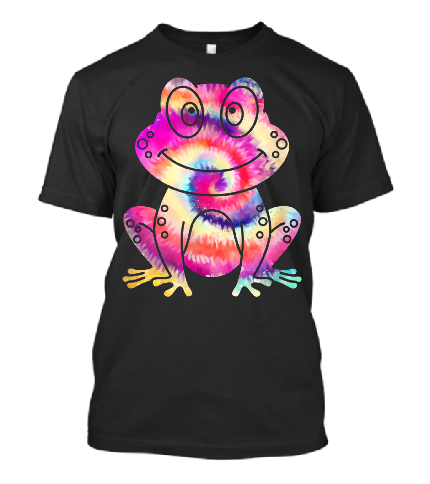 Tie Dye Frog Tadpole Lover Psychedelic Rainbow Frog T-Shirt