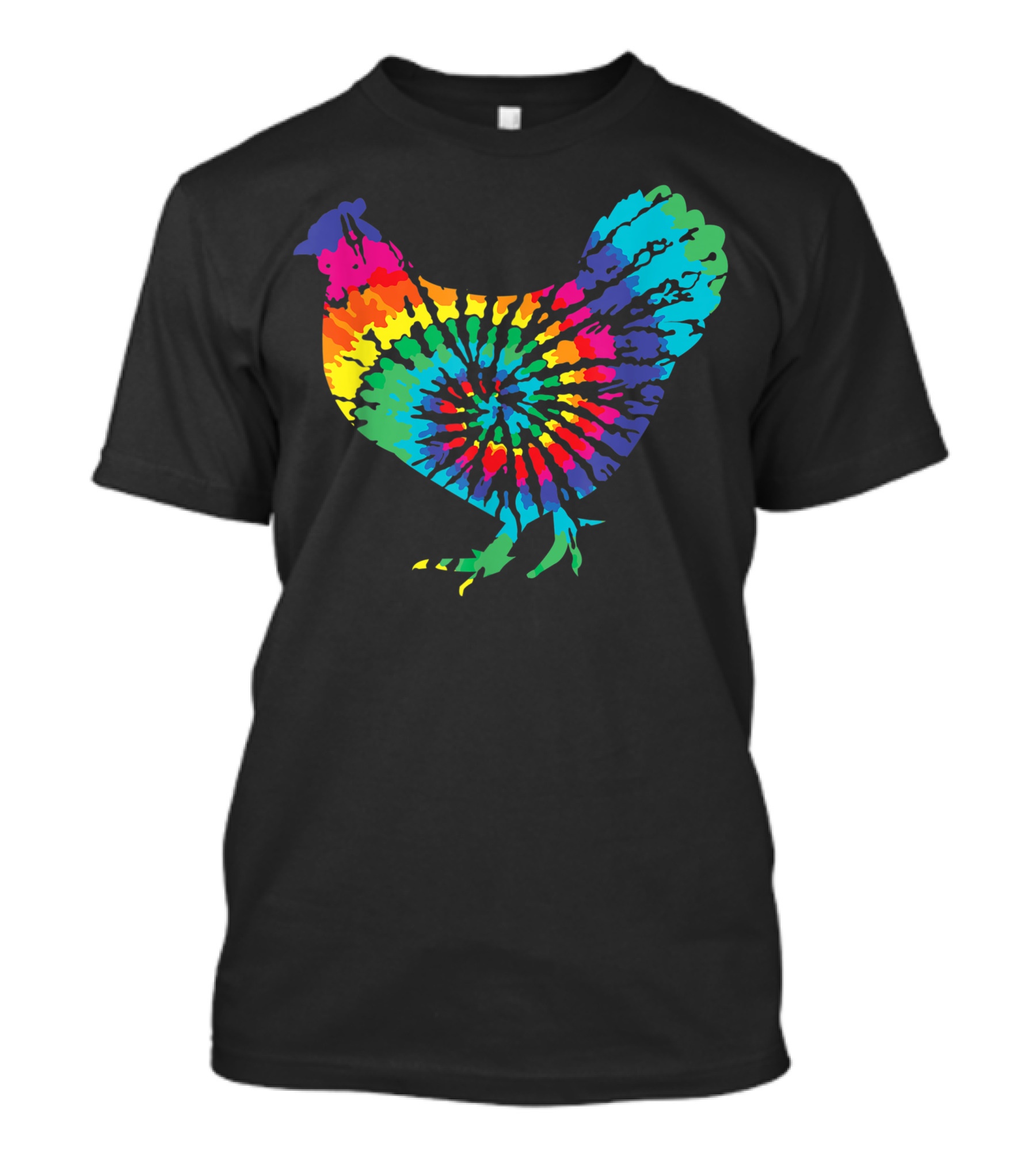 Tie Dye Rainbow Chicken For Backyard Farmers T-Shirt
