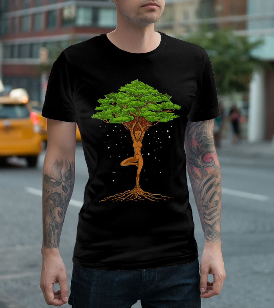 Tree Of Life Zen Yoga Nature Forest Spiritual Meditation T-Shirt