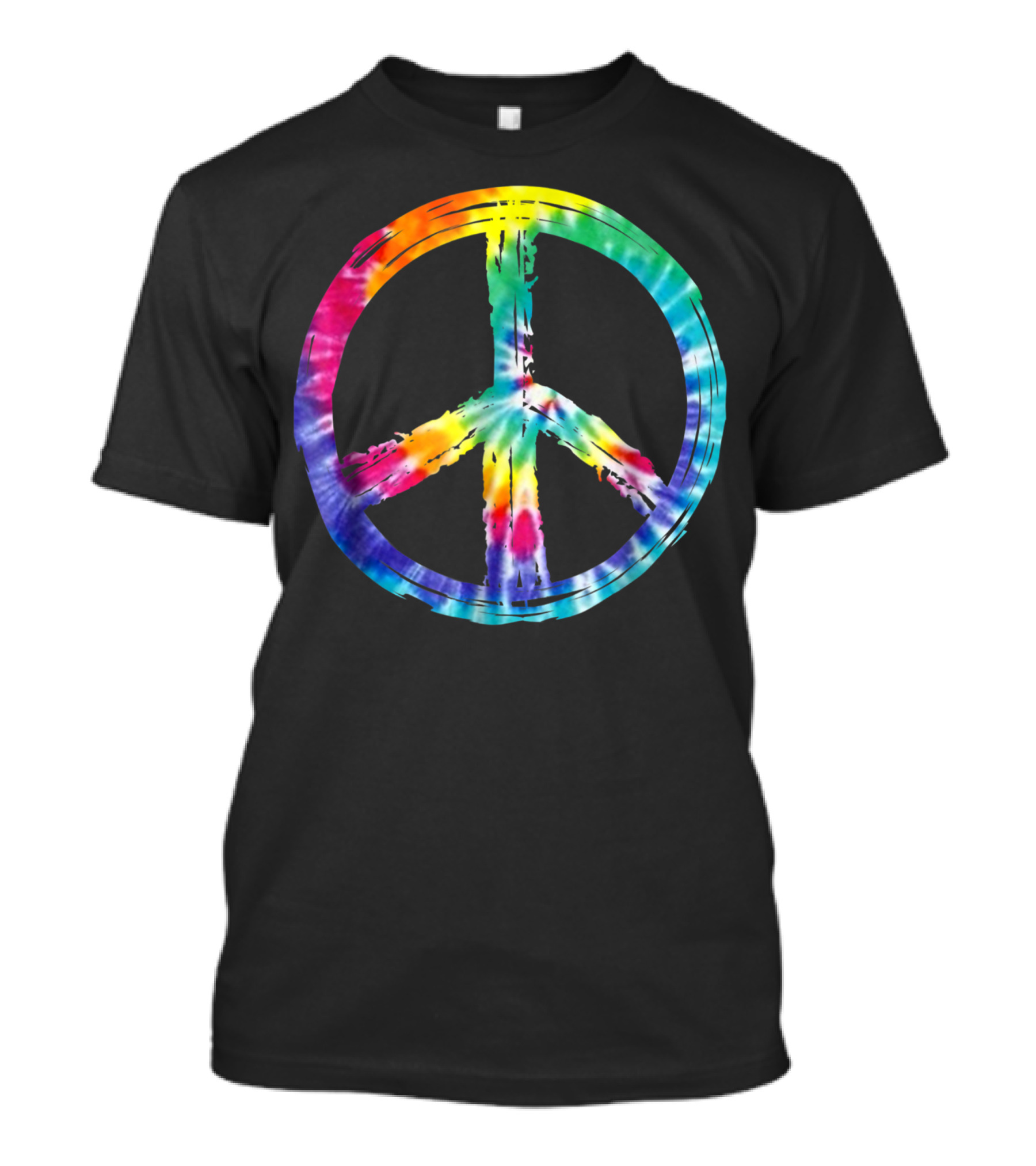 Tye Dye Peace Sign Rainbow Circle T-Shirt