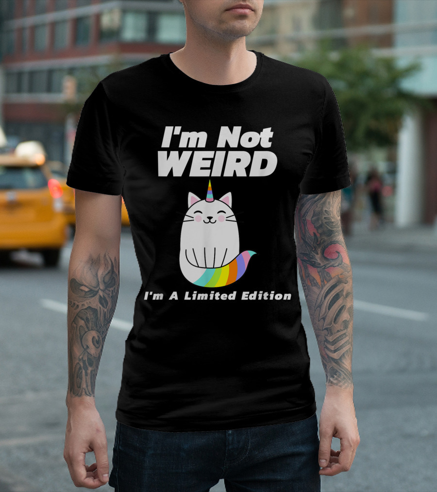 I'm Not Weird I'm A Unicorn Cat T-Shirt