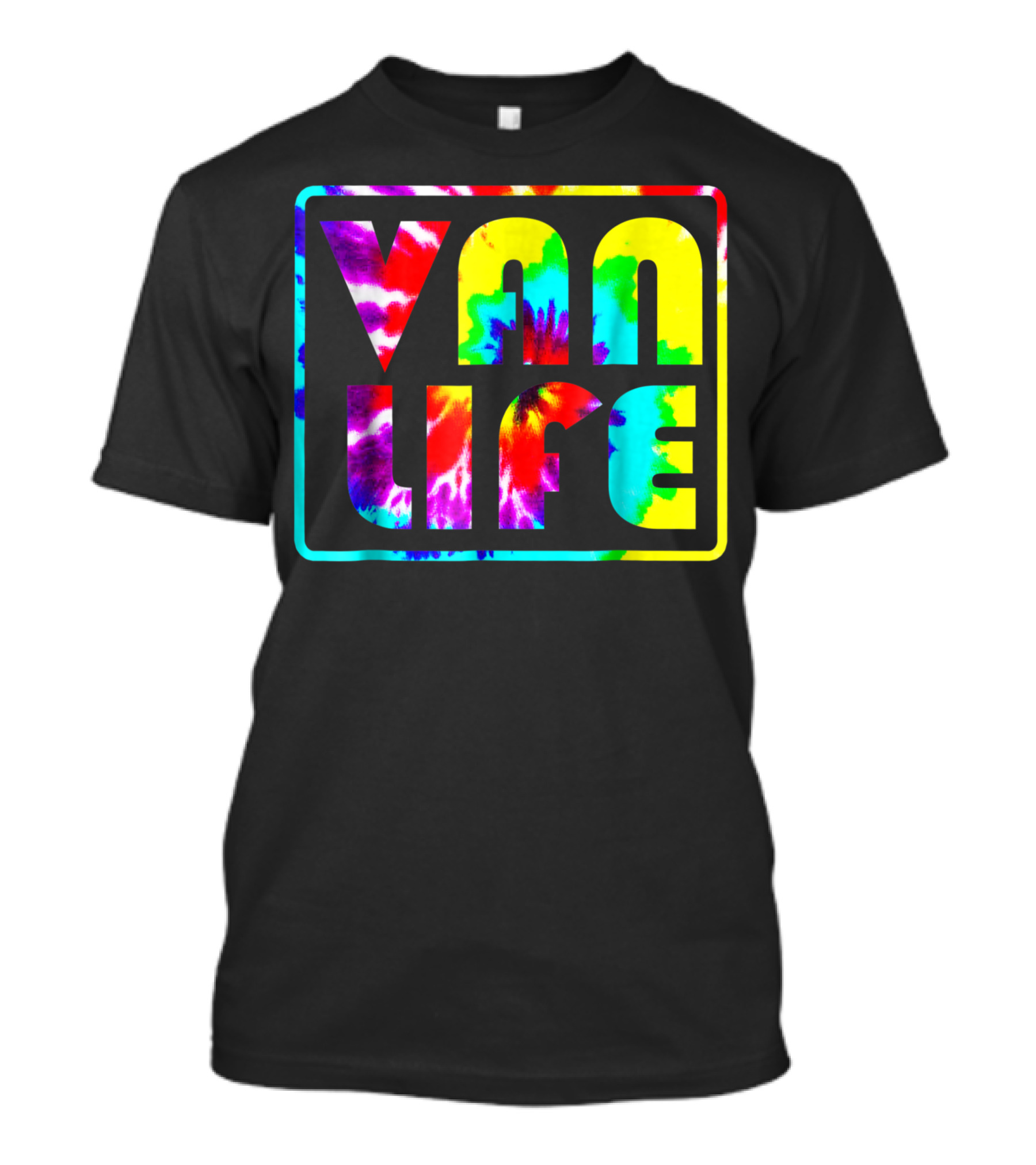 Van Life Tie-Dye Vintage Style Official Brand Promo T-Shirt