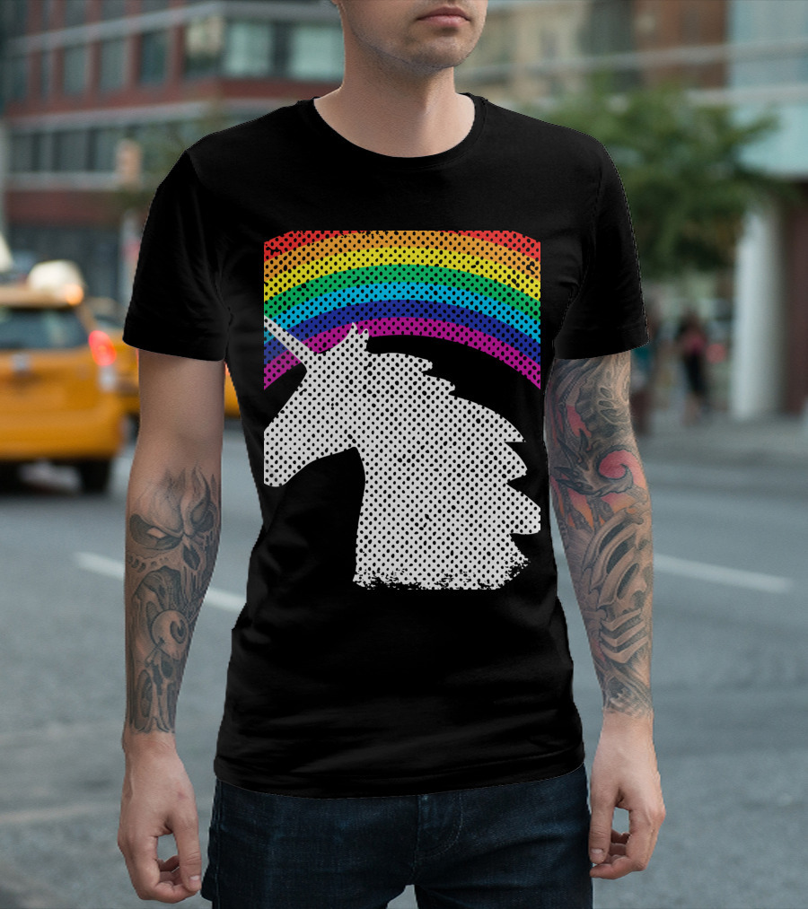 Wake Up Be Kind Repeat Rainbow Unicorn T-Shirt