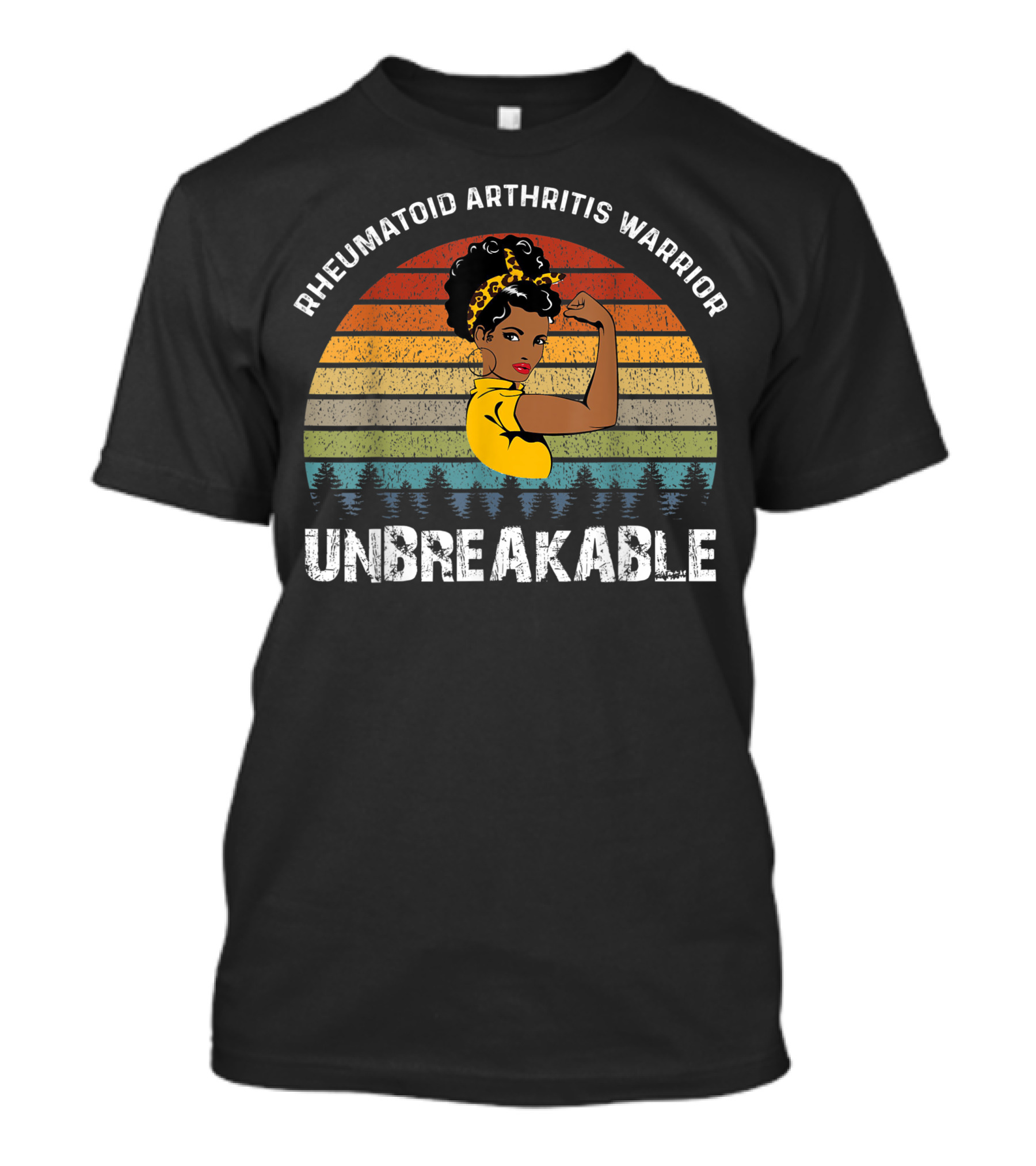 Rheumatoid Arthritis Warrior Unbreakable Vintage Sun T-Shirt
