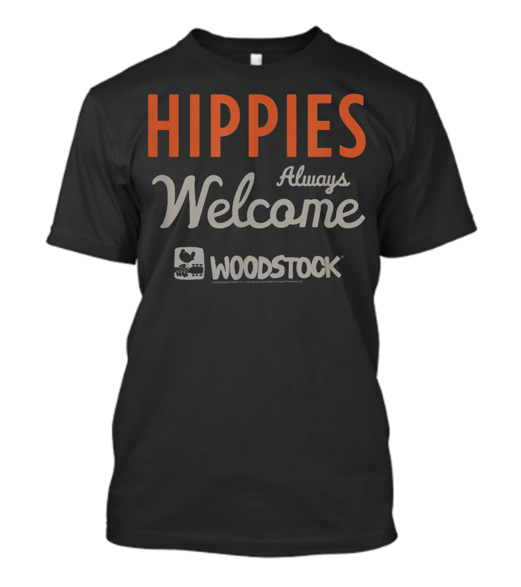 Hippies Always Welcome Woodstock T-Shirt