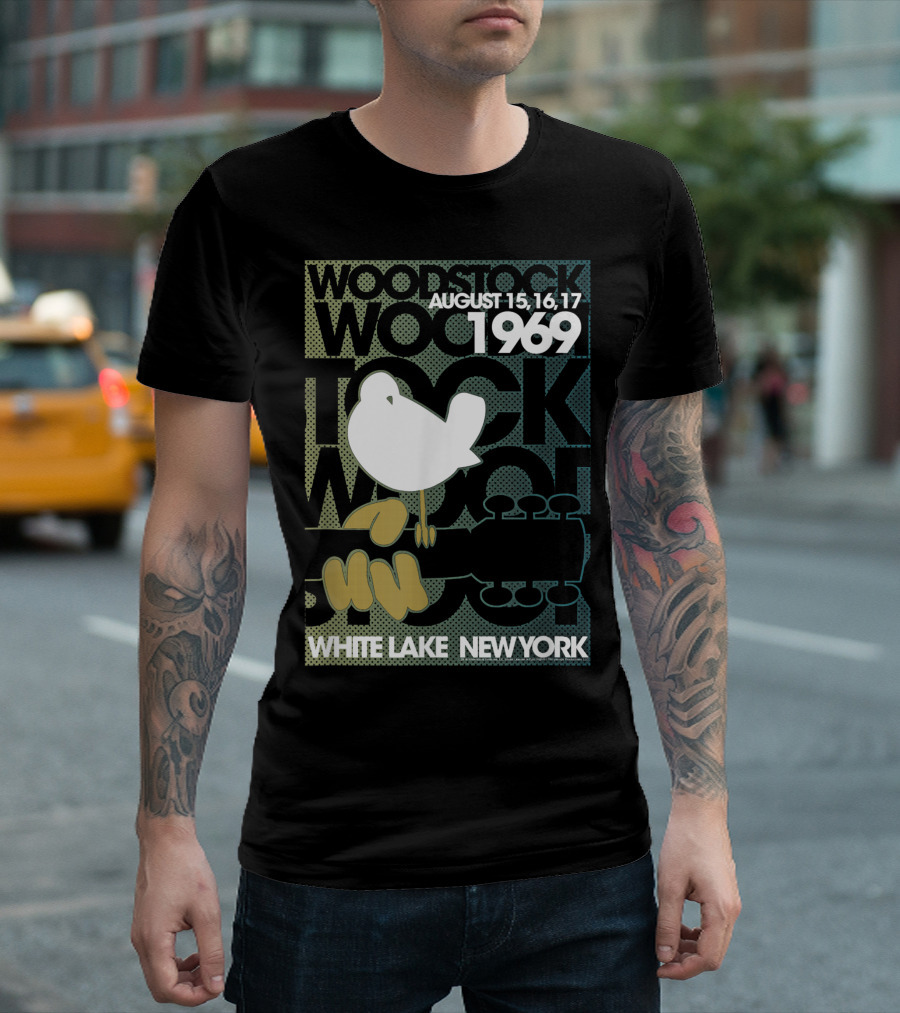 Woodstock August 15 16 17 1969 White Lake New York T-Shirt