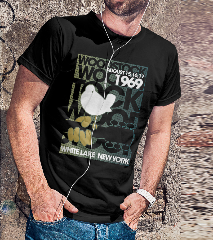 Woodstock August 15 16 17 1969 White Lake New York T-Shirt