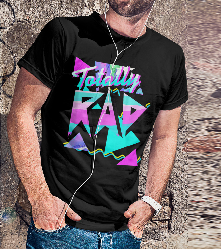 Totally Rad 1980S Style Hipster V101 80S Casual T-Shirt