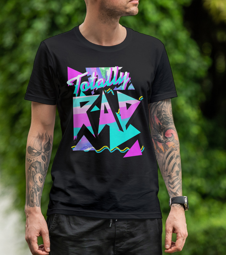 Totally Rad 1980S Style Hipster V101 80S Casual T-Shirt