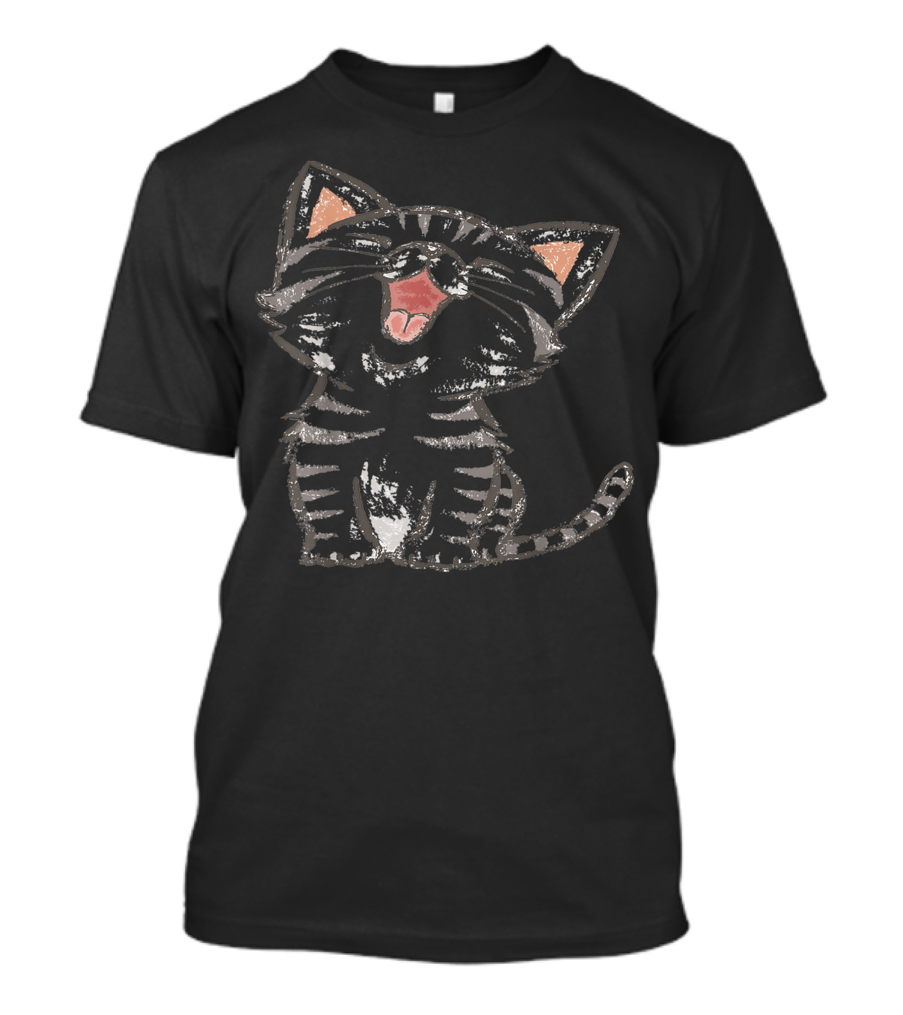 Smart Little Cat Laughing With Love T-Shirt