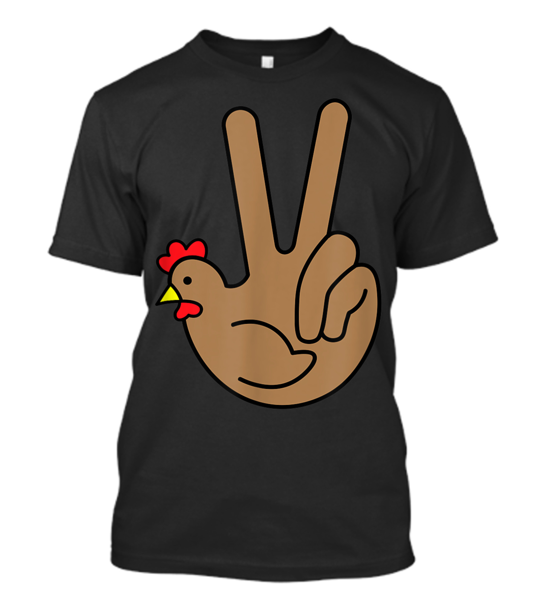 Thanksgiving Turkey Peace Sign Hand Gesture T-Shirt