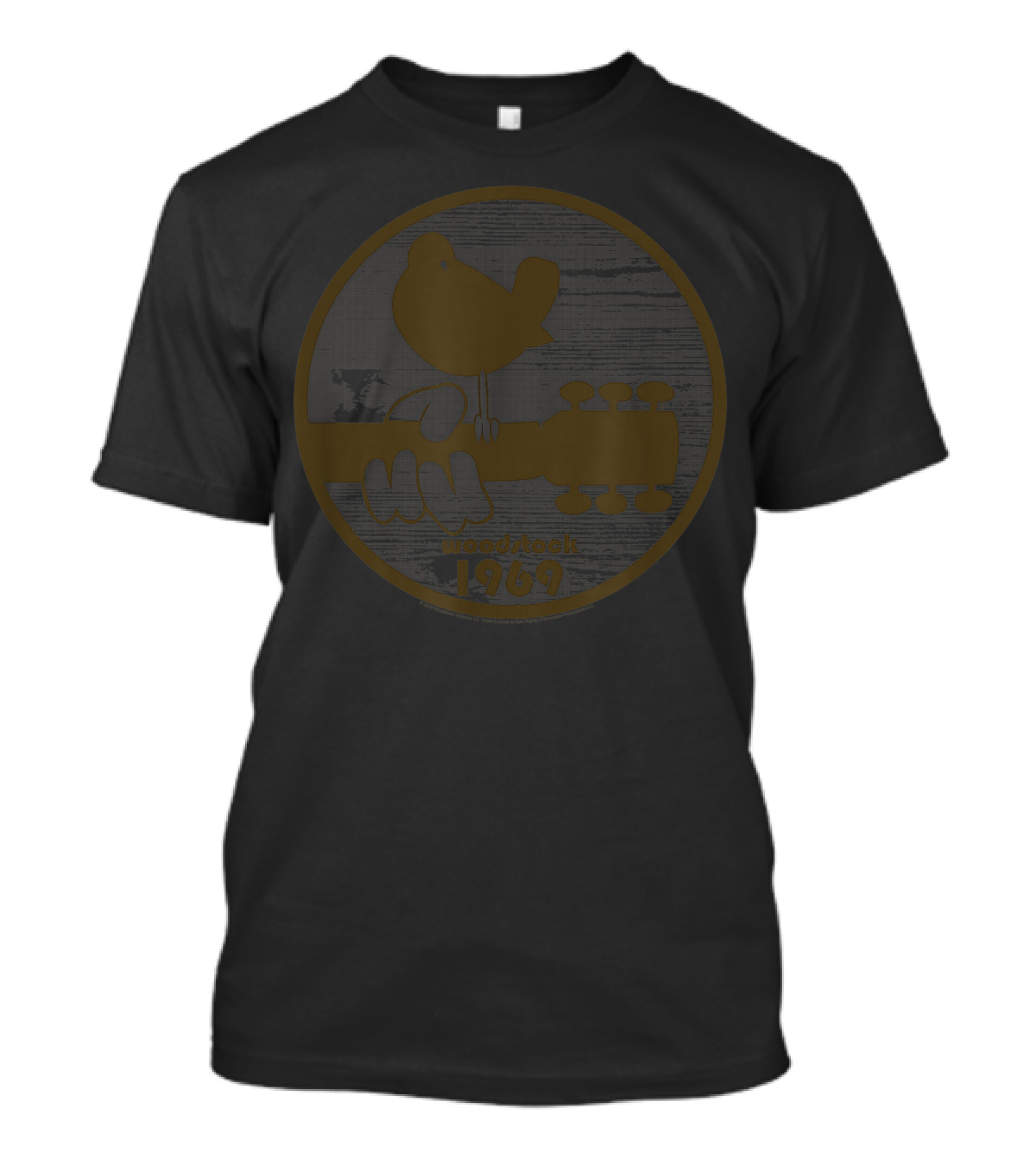 Woodstock 1969 Bird On Guitar T-Shirt