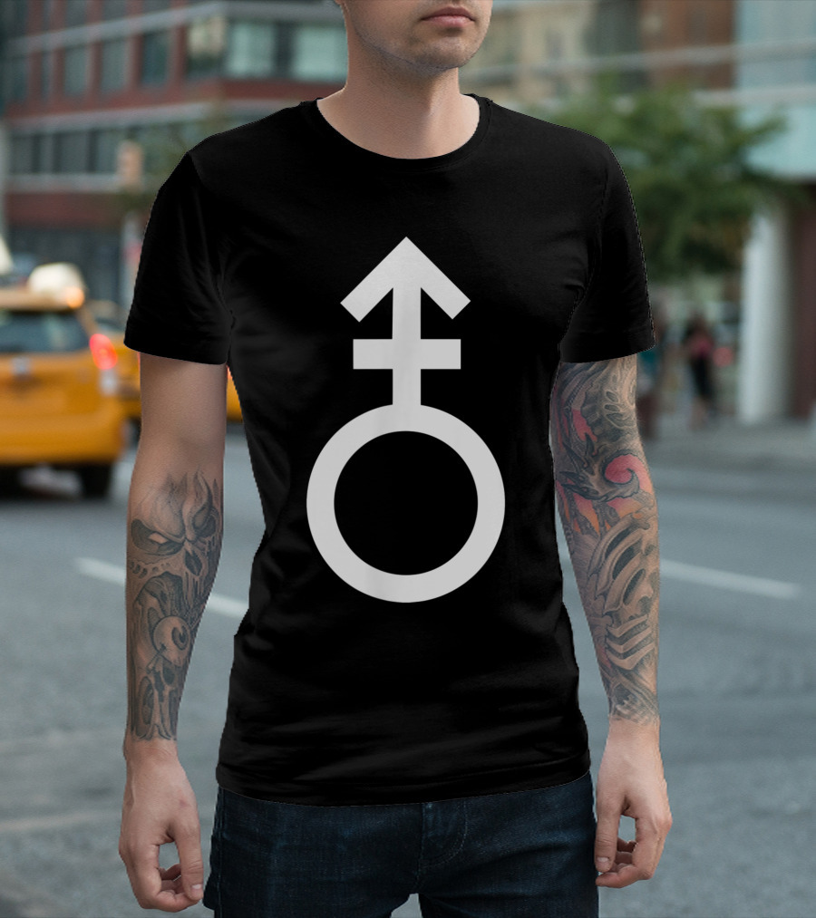 Androgyne Symbol Iconic Gender Identity Emblem T-Shirt