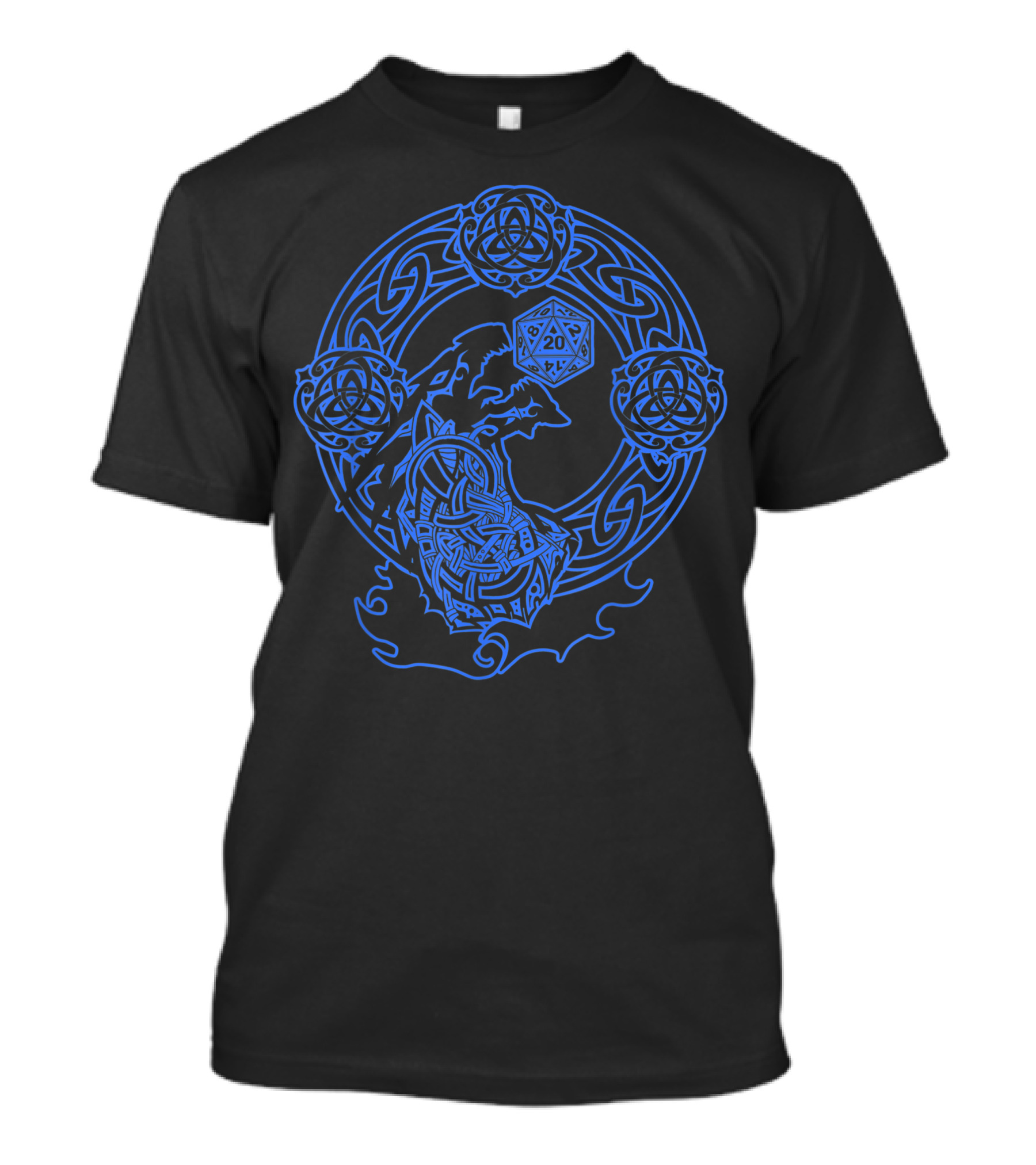 Awesome Celtic Knot 20-Sided Dice T-Shirt