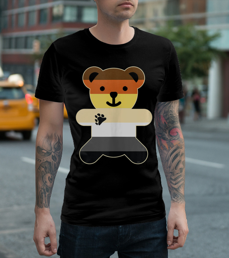 Bear Brotherhood Flag Bear Gay Pride N2 Bear Paw T-Shirt