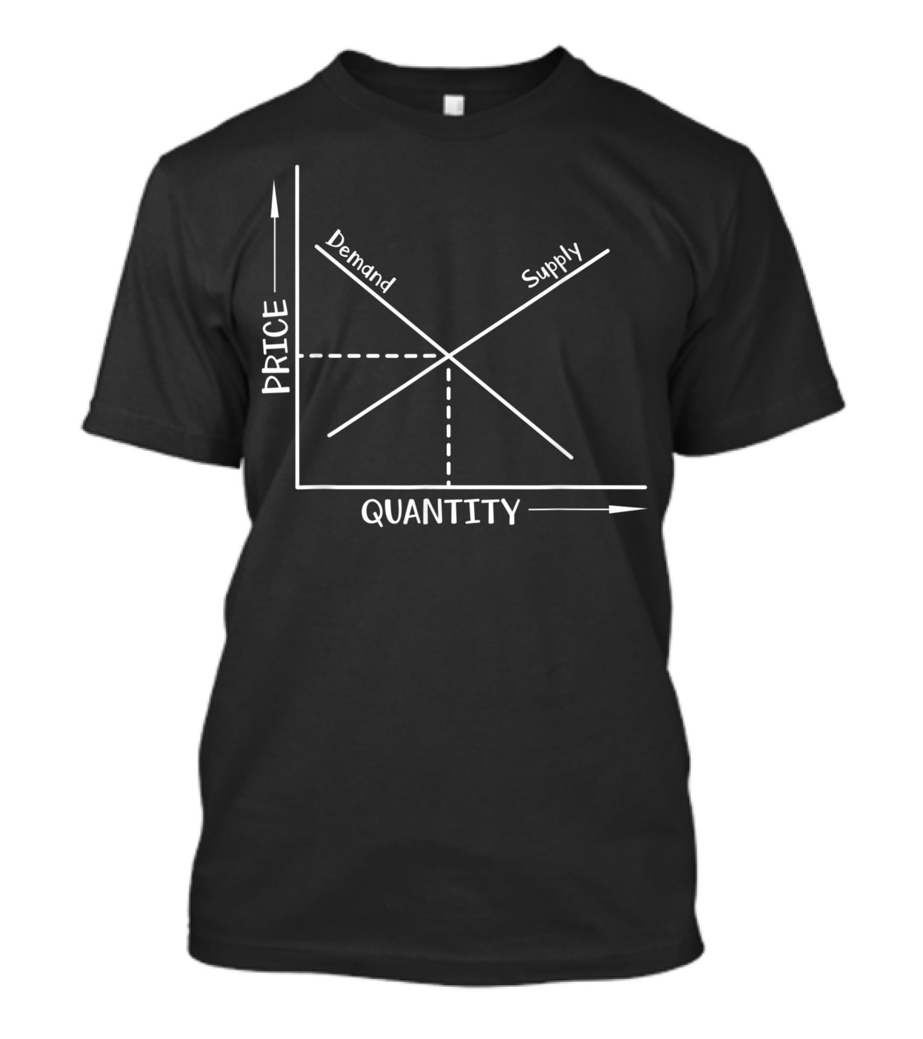 Supply Demand Price Quantity Capitalism Capitalist Conservative Investor Economics T-Shirt
