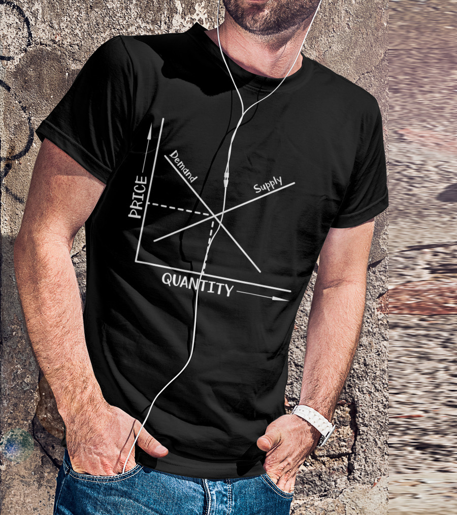 Supply Demand Price Quantity Capitalism Capitalist Conservative Investor Economics T-Shirt