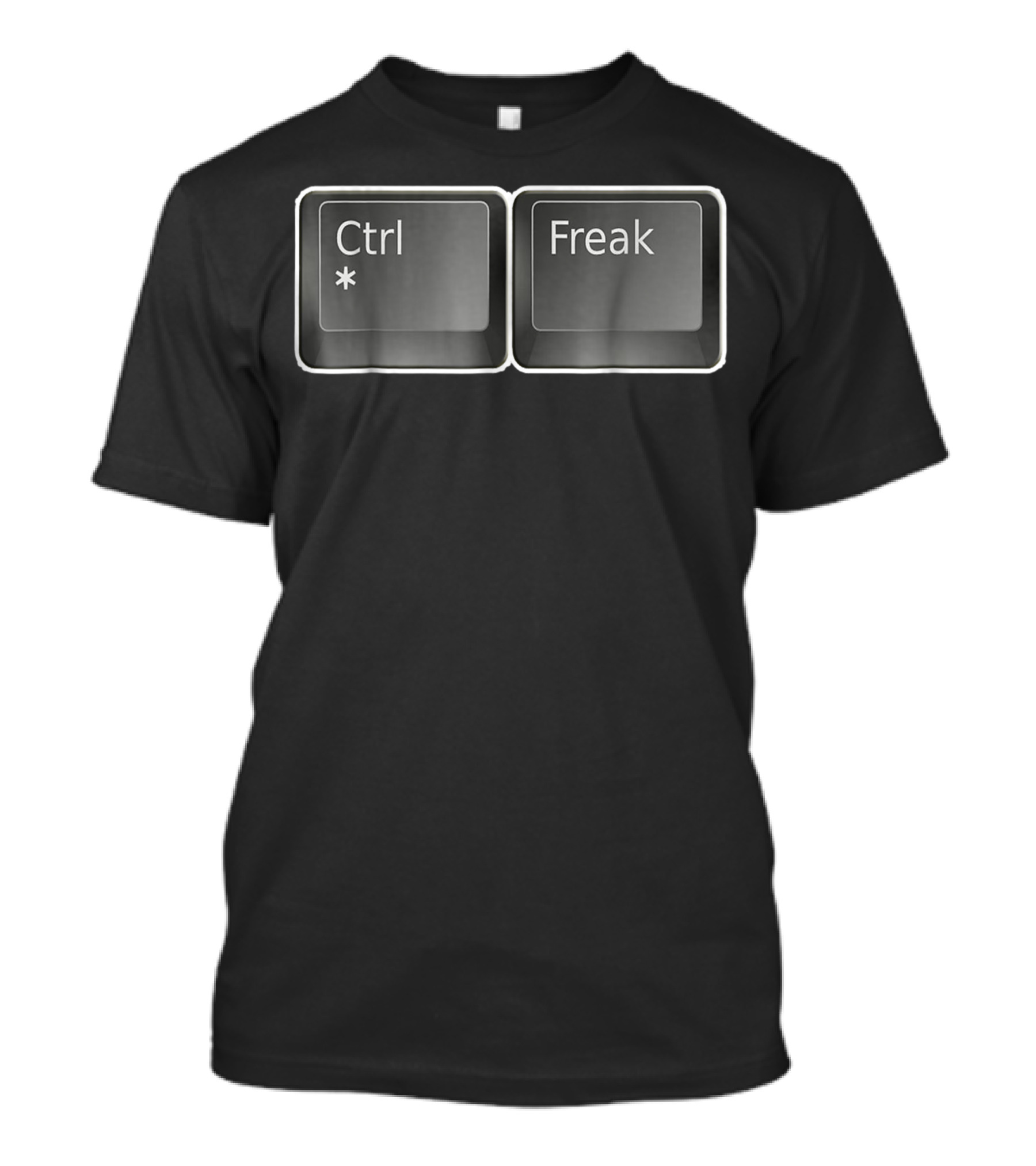 Ctrl Freak Computer Geek Nerd Keyboard Keys T-Shirt