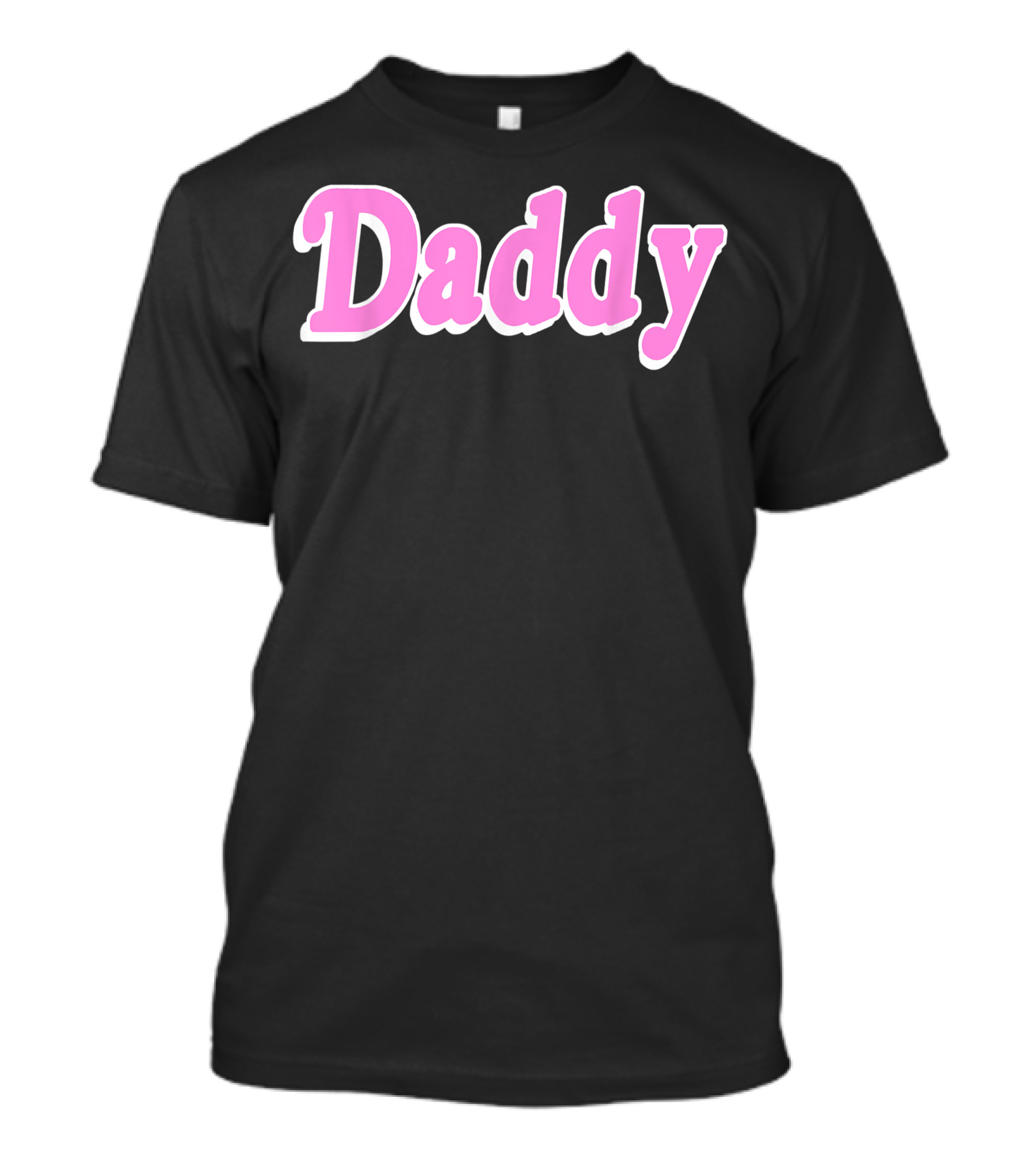 Daddy Pastel Aesthetic Black And Pink T-Shirt