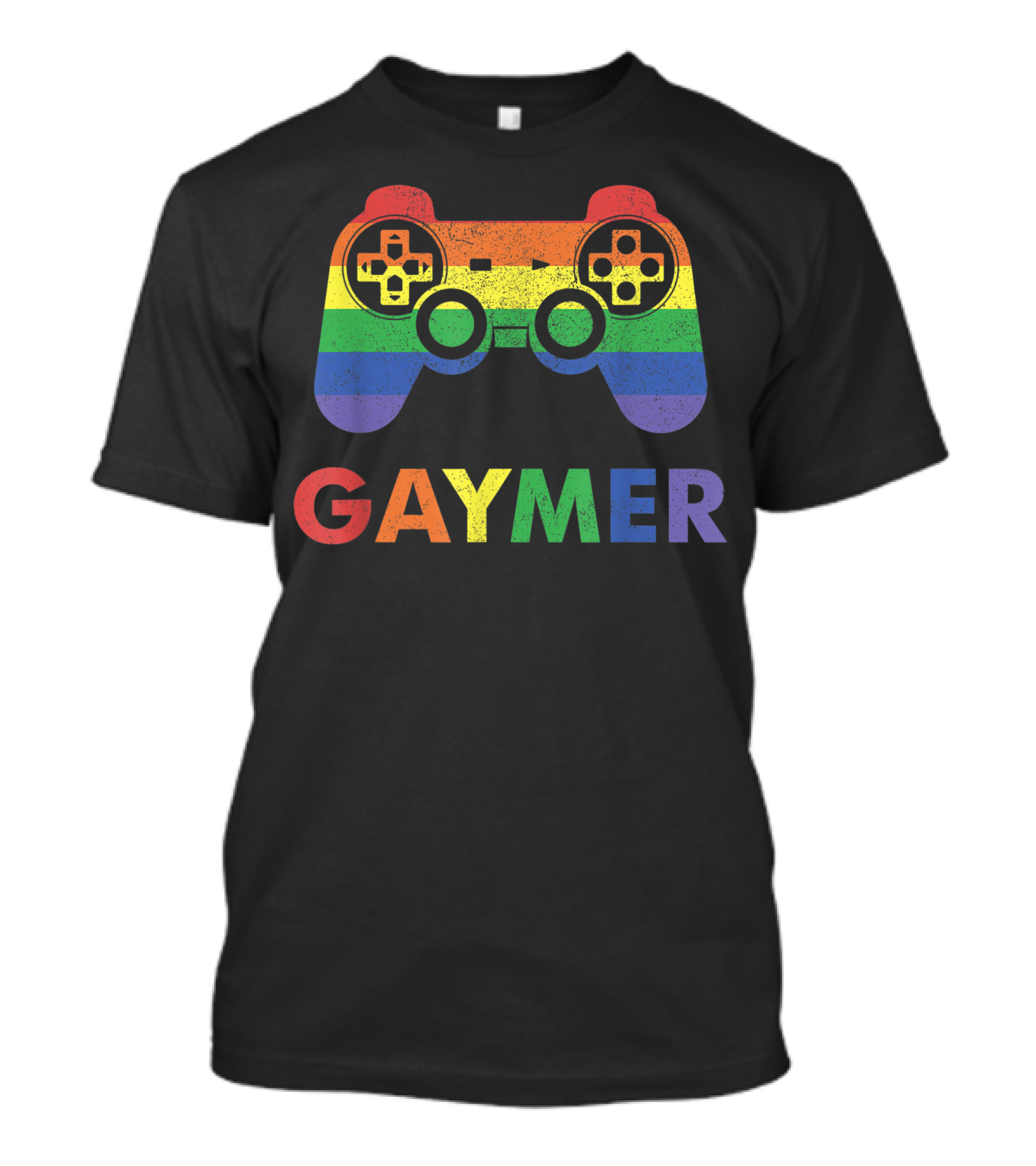 Gaymer Rainbow Controller Pride Gamer Gaming T-Shirt
