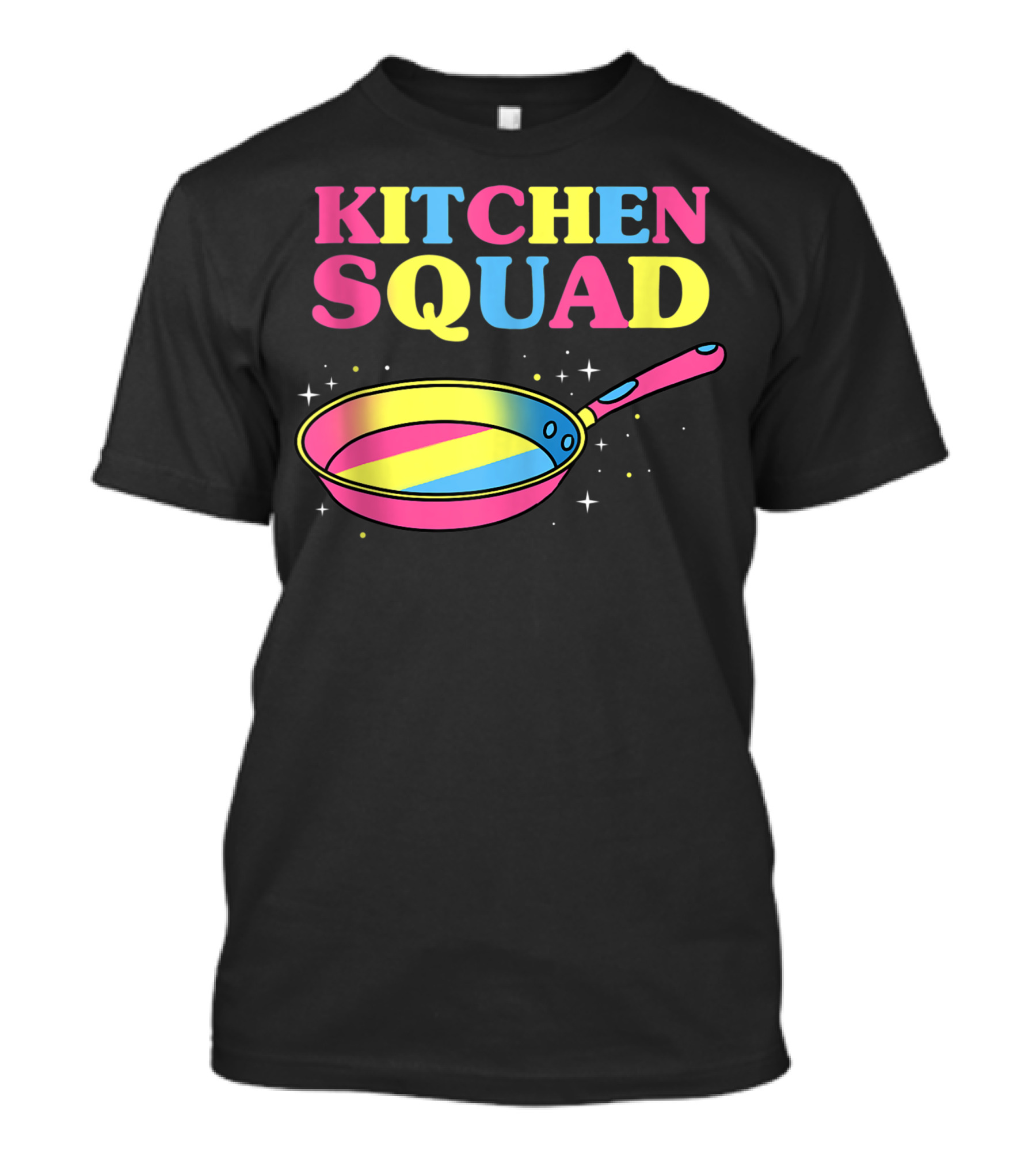 KITCHEN SQUAD Pan Pride Rainbow Skillet T-Shirt