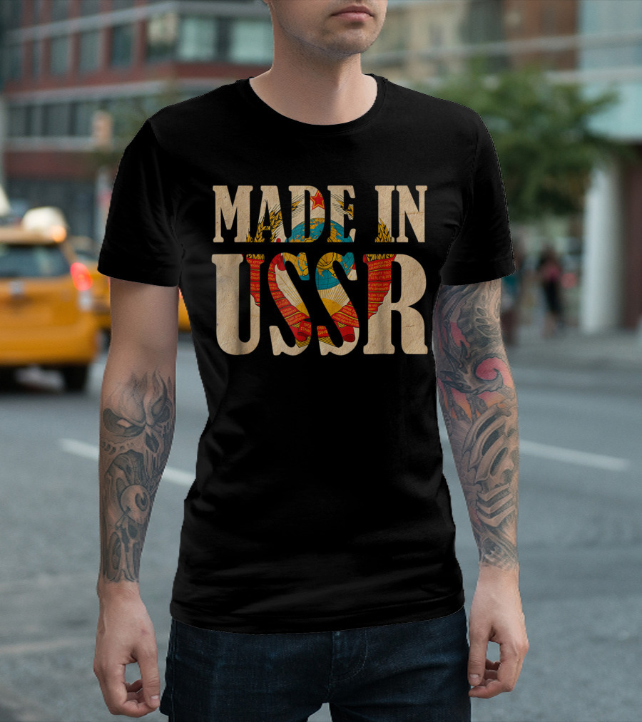 Made In USSR Soviet Union Coat of Arms T-Shirt