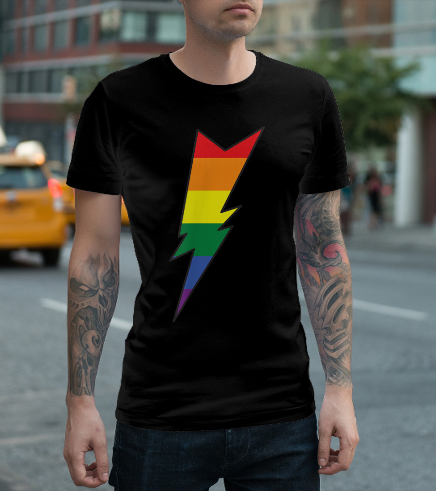 Pride Rainbow Lightning Bolt T-Shirt