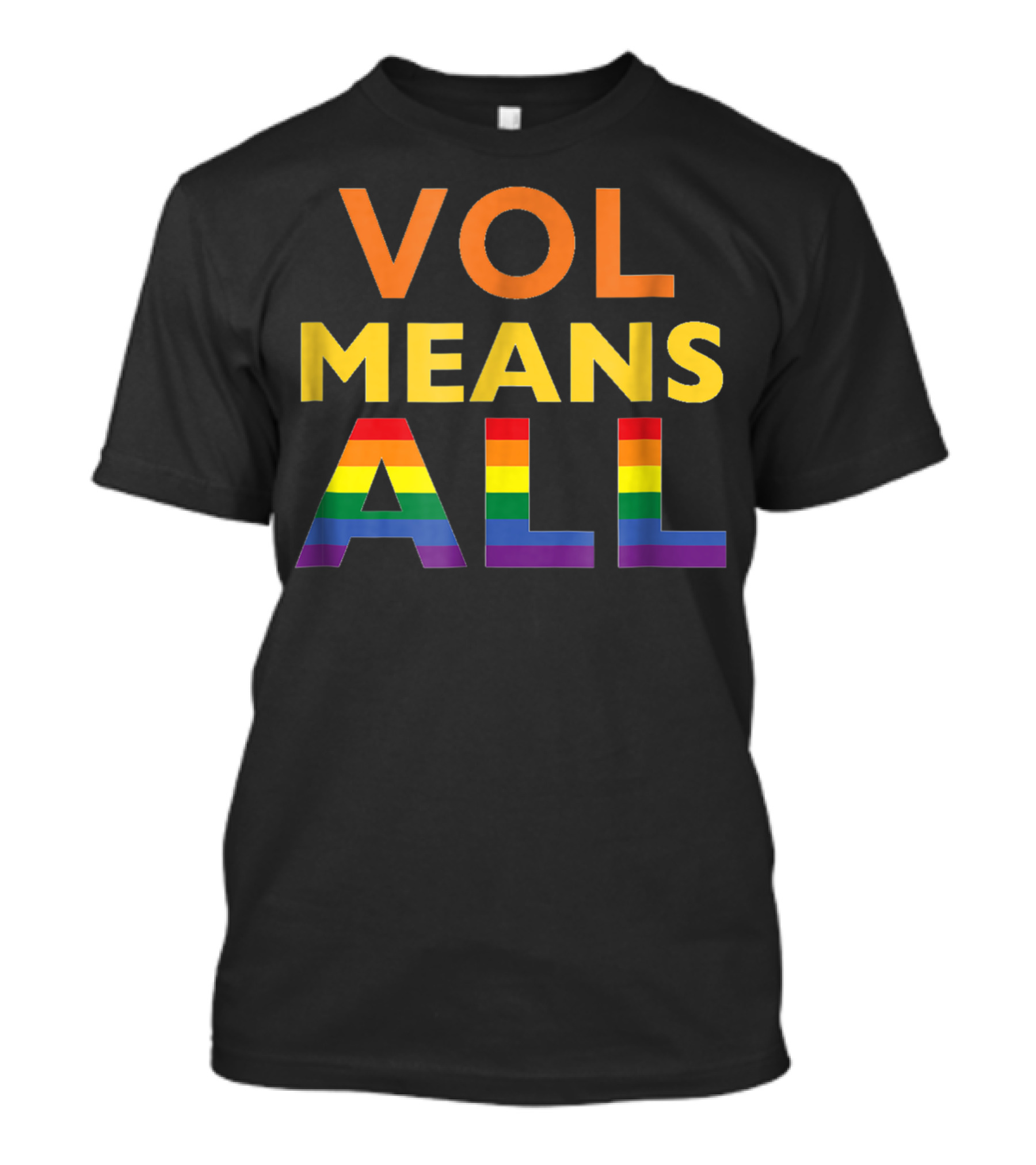 Tennessee Gay Pride Vol Means All Rainbow LGBS T-Shirt