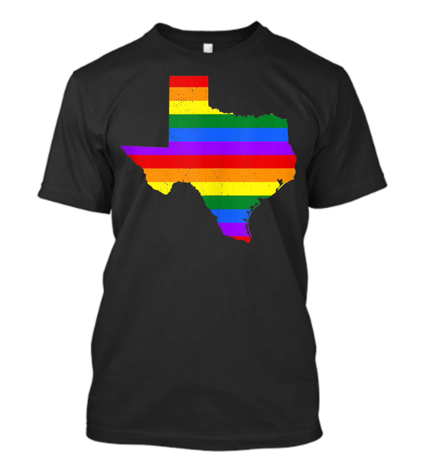 Texas Rainbow Pride Map T-Shirt