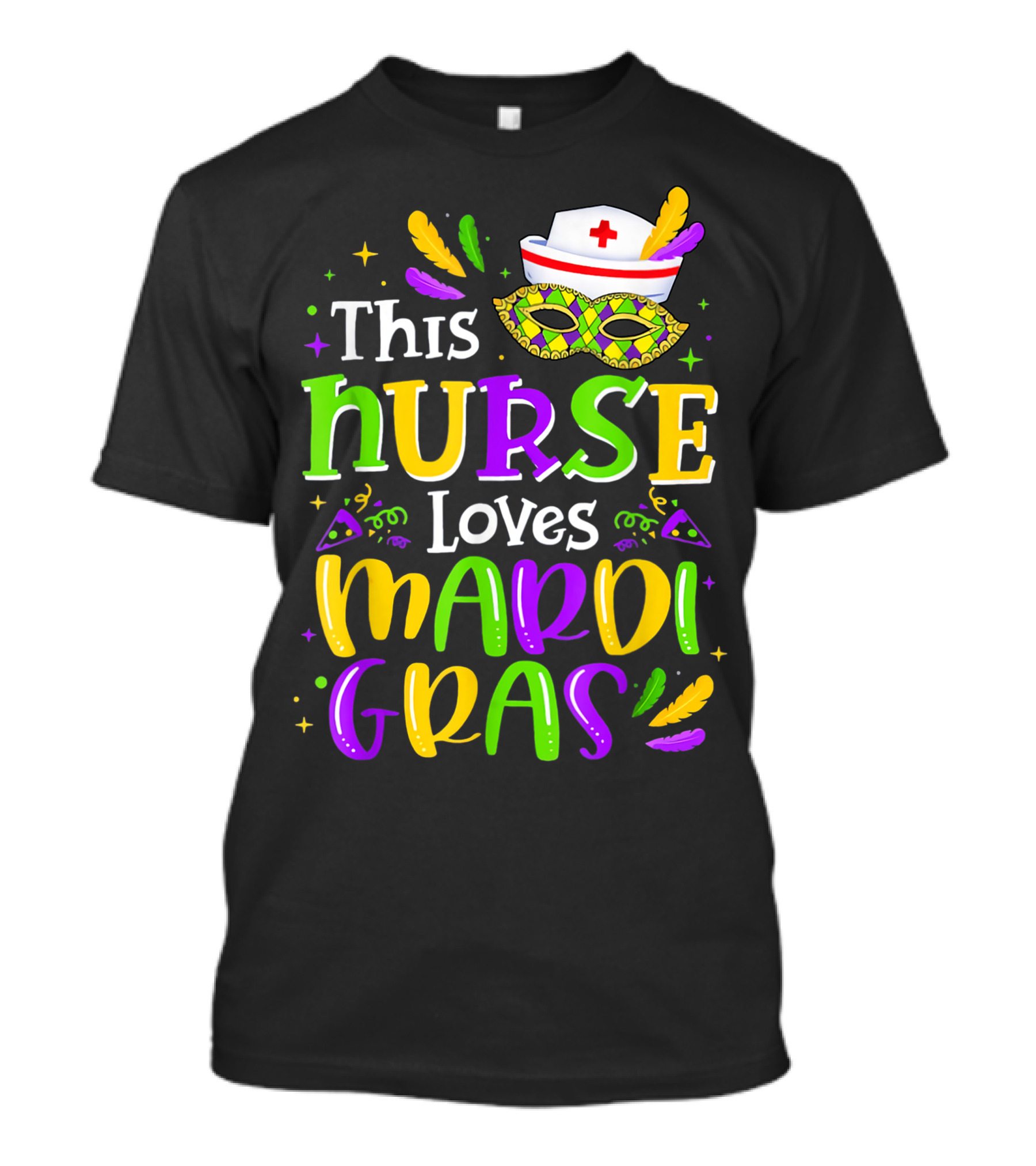 This Nurse Loves Mardi Gras Parade Carnival Party T-Shirt