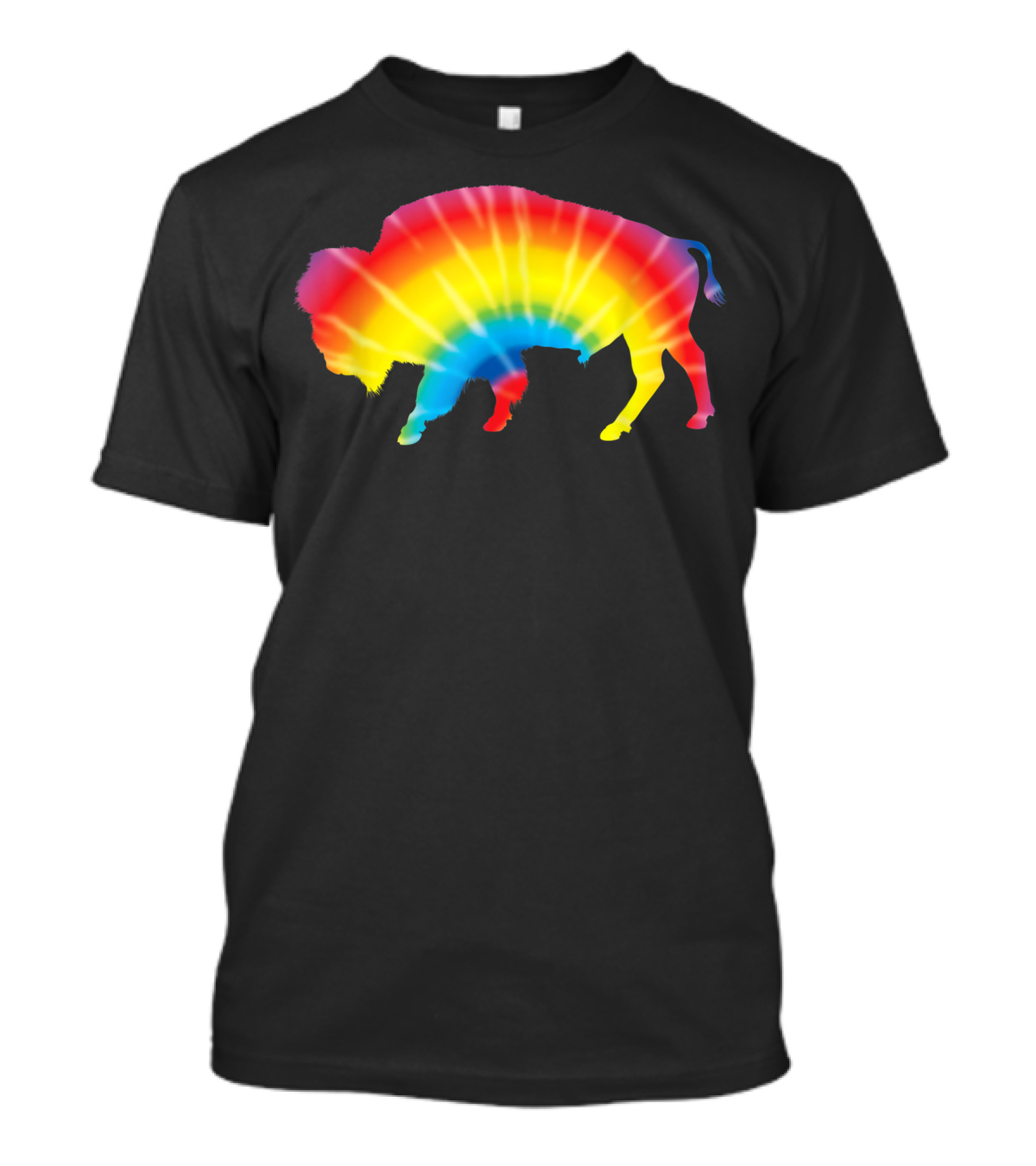 Tie Dye Rainbow Buffalo T-Shirt